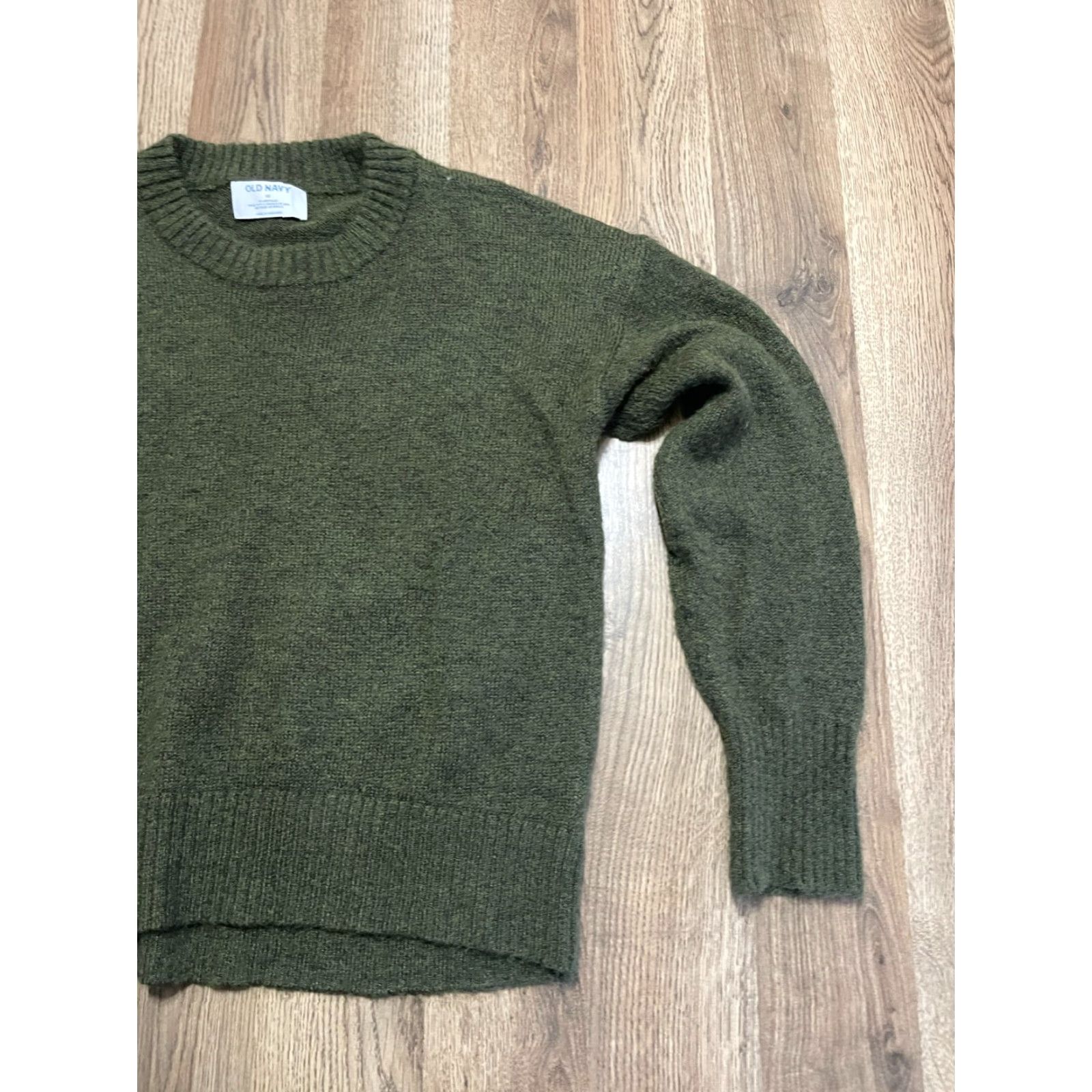 Old Navy Old Navy Sweater, Women's XS Green Crew Neck Long Sleeve Pullover Shirt Size XS / US 0-2 / IT 36-38 - 4 Thumbnail