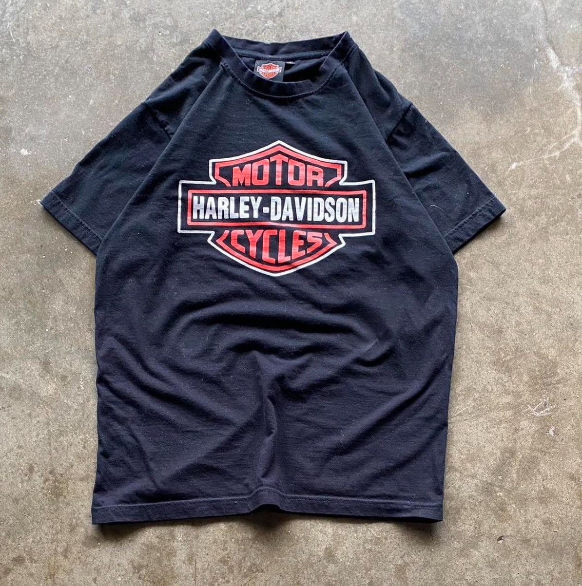 Harley Davidson Vintage 90's Double Sided Harley Davidson Black T-Shirt Size US M / EU 48-50 / 2 - 1 Thumbnail
