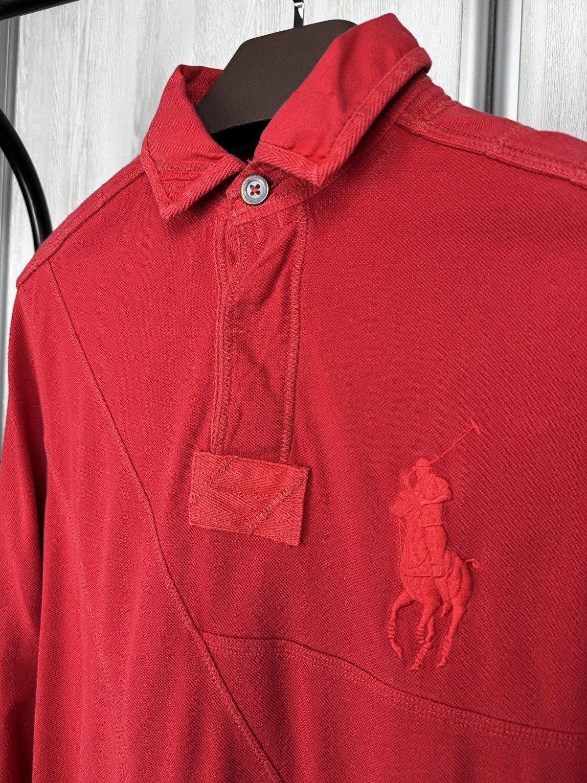 Polo Ralph Lauren Polo Ralph Lauren vintage red heavy rugby polo shirt size M Size US M / EU 48-50 / 2 - 4 Thumbnail