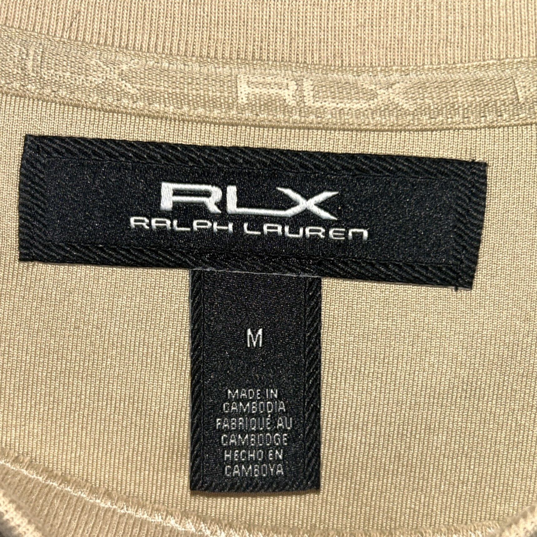 RLX Ralph Lauren RLX Ralph Lauren Technical Knitwear Sweatshirt Pullover Crew Neck Zip Pockets M Beige Men's Regular Moisture Wicking Performance Golf Hiking Walking Size US M / EU 48-50 / 2 - 2 Thumbnail