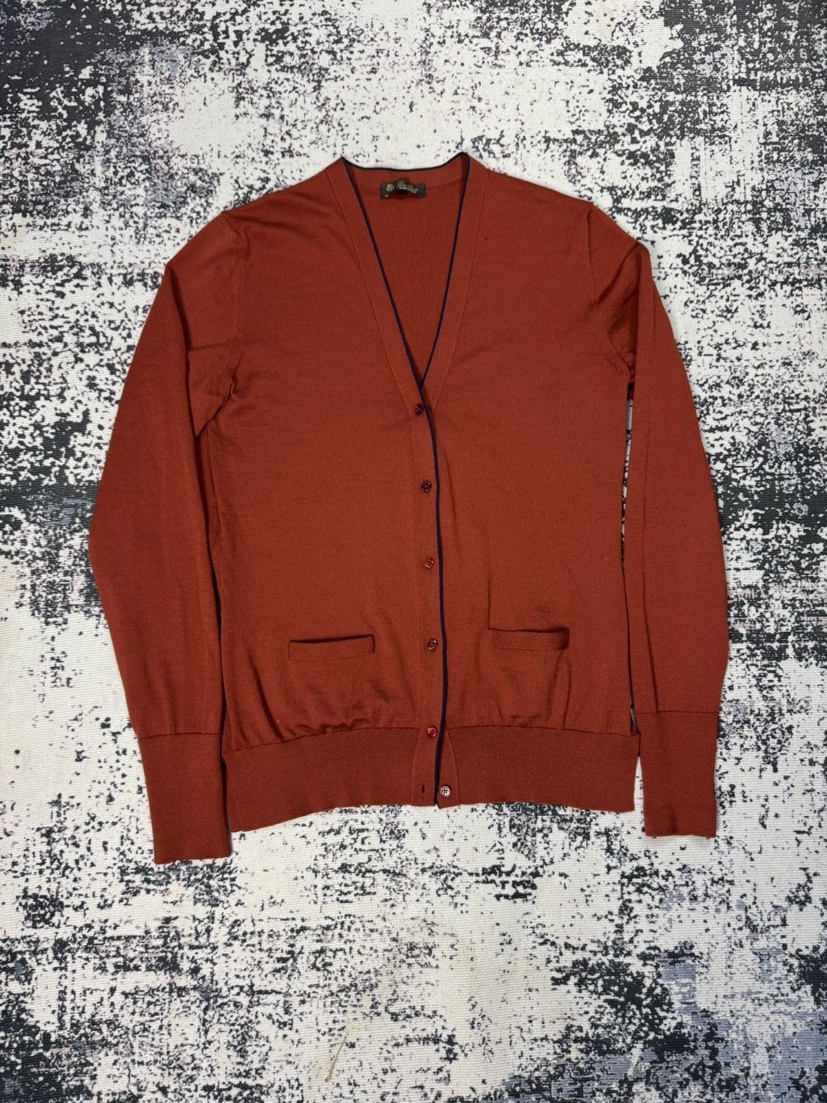Loro Piana Loro Piana Wool Knitwear Cardigan orange 44 italy womens Size US XL / EU 56 / 4 - 1 Thumbnail