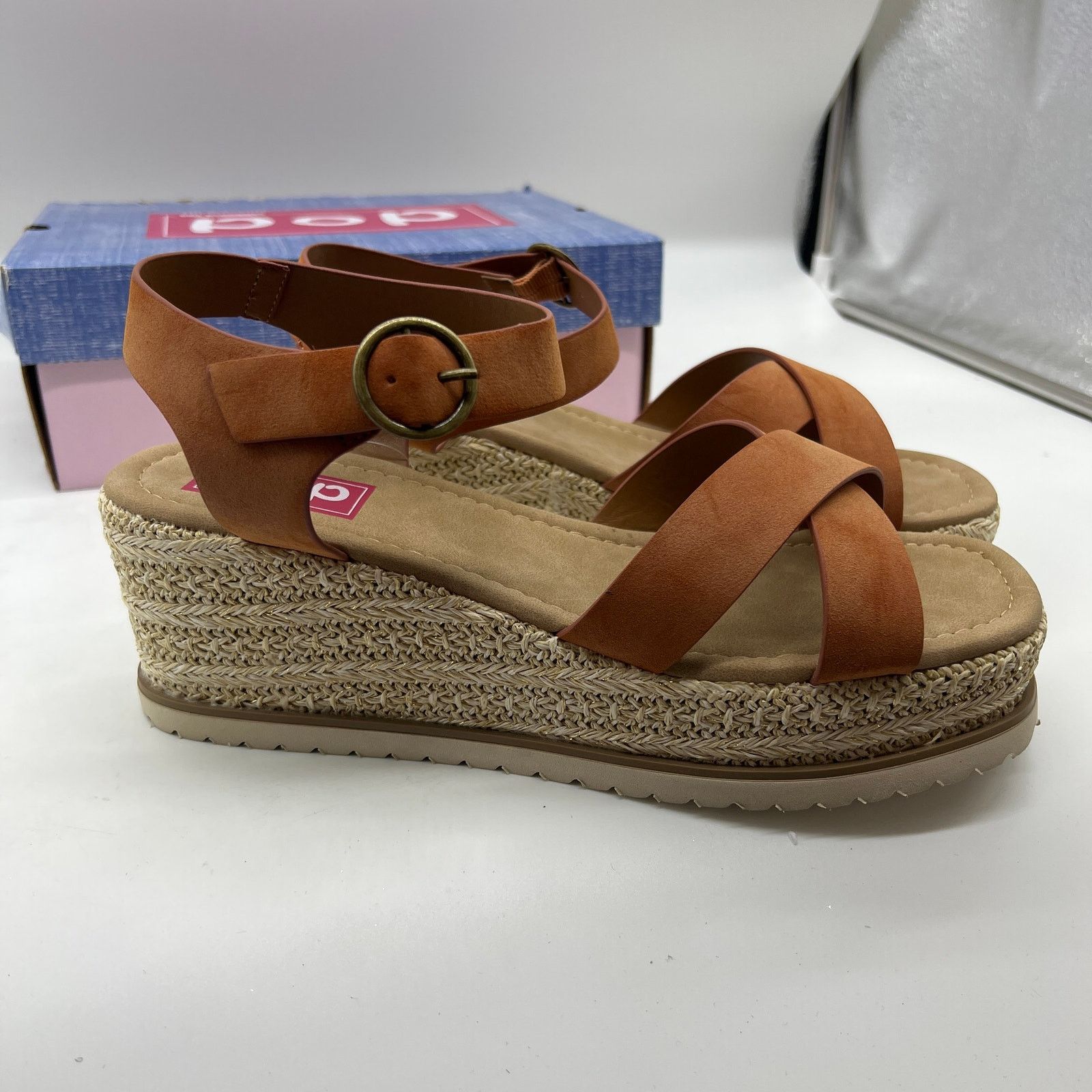 Other Pop Cicci Women Shoes Ankle Strap Casual Wedge Sandle Size US 11 / IT 41 - 4 Thumbnail