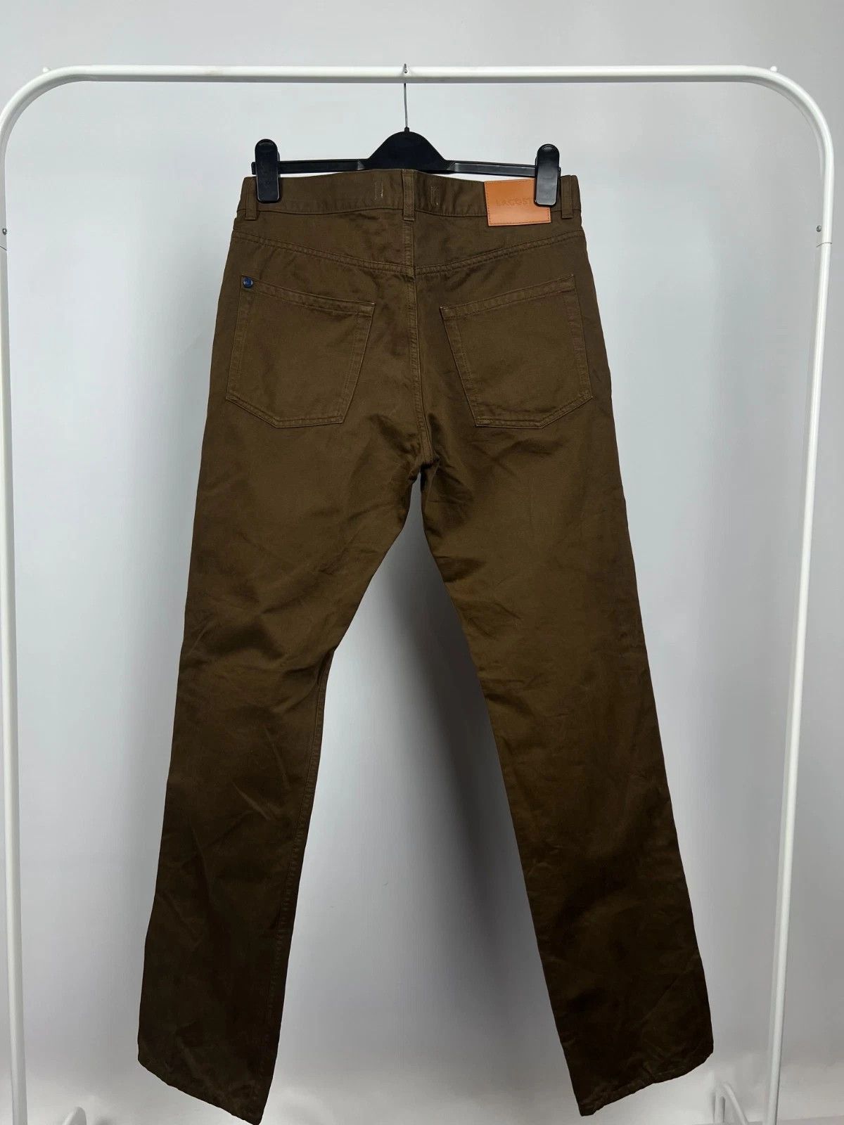 Lacoste Lacoste Men's Brown 100% Cotton Casual Chino Trousers Pants Size US 33 - 6 Thumbnail
