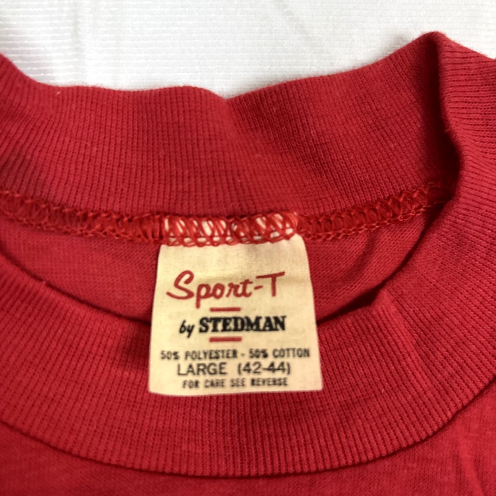 Vintage Coca-Cola T-Shirt Mens L Red Sports Connecticut Chinese Junior Miss Sport Theme - back markings Size US L / EU 52-54 / 3 - 3 Thumbnail