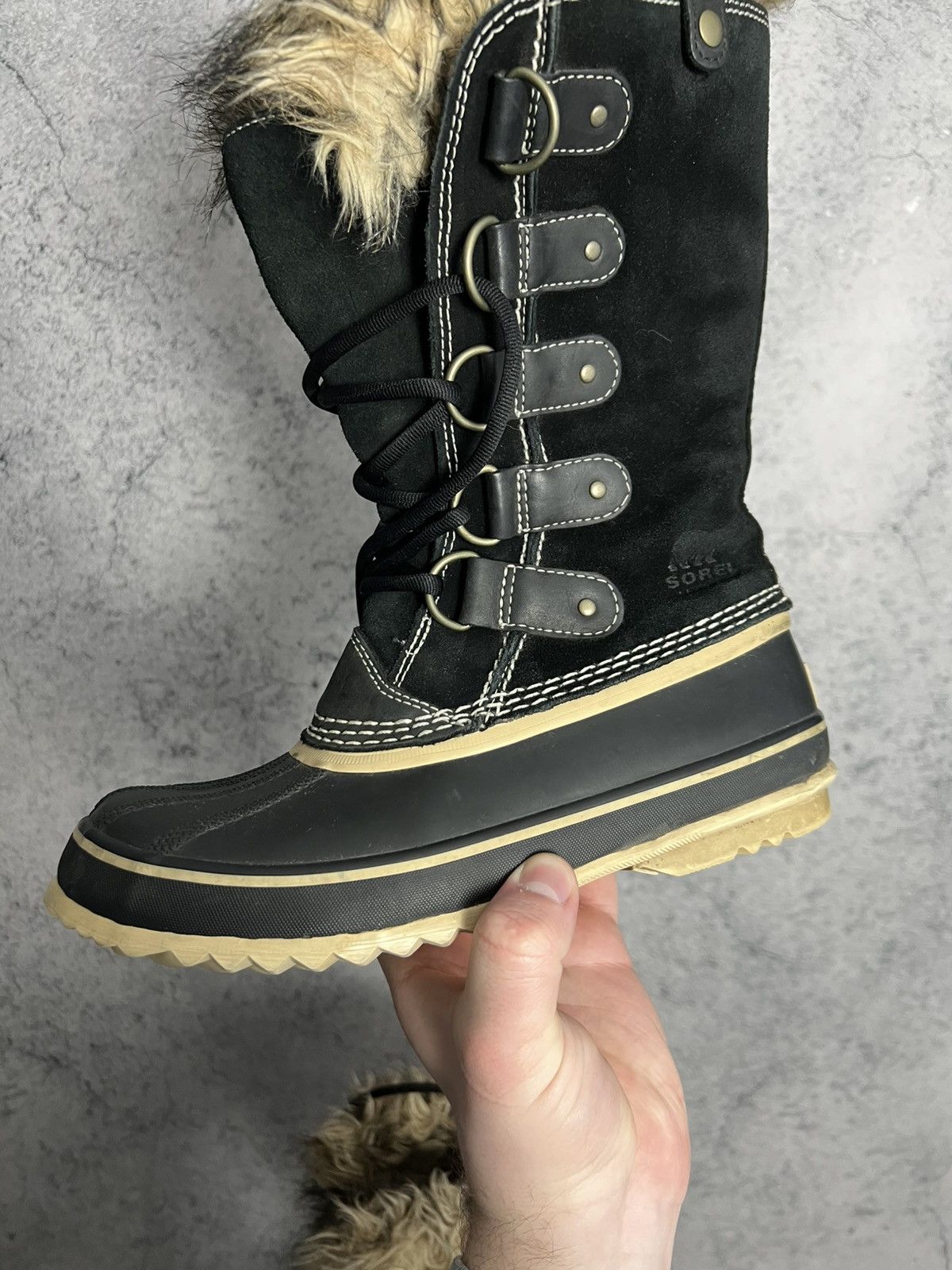 SOREL Sorel Duck Boots Faux Fur Lined Lace Up Winter Shoes Size US 6 / IT 36 - 18 Thumbnail