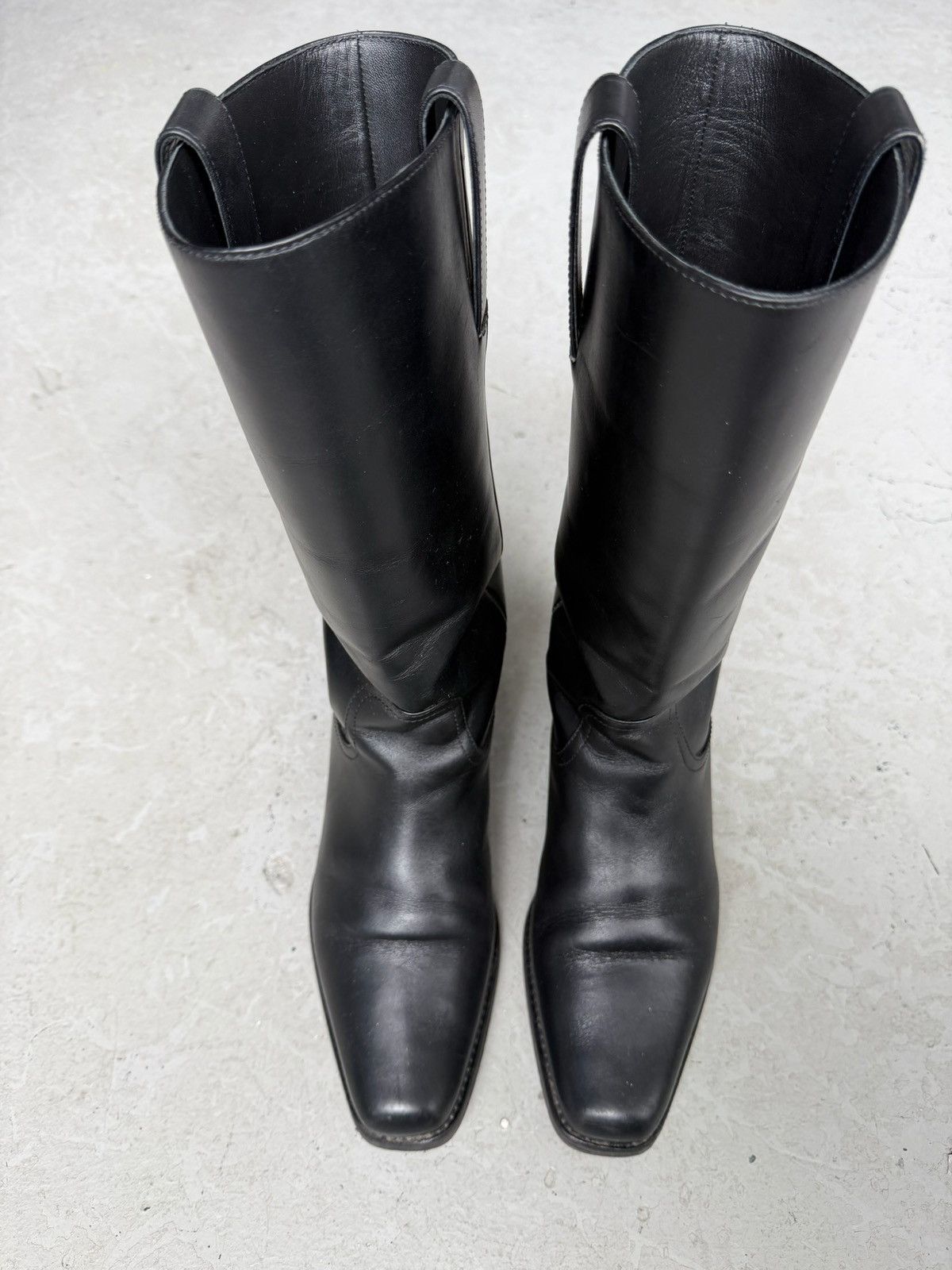 Chanel Chanel Interlocking CC Logo Black Leather Boots Size US 7.5 / EU 40-41 - 5 Thumbnail