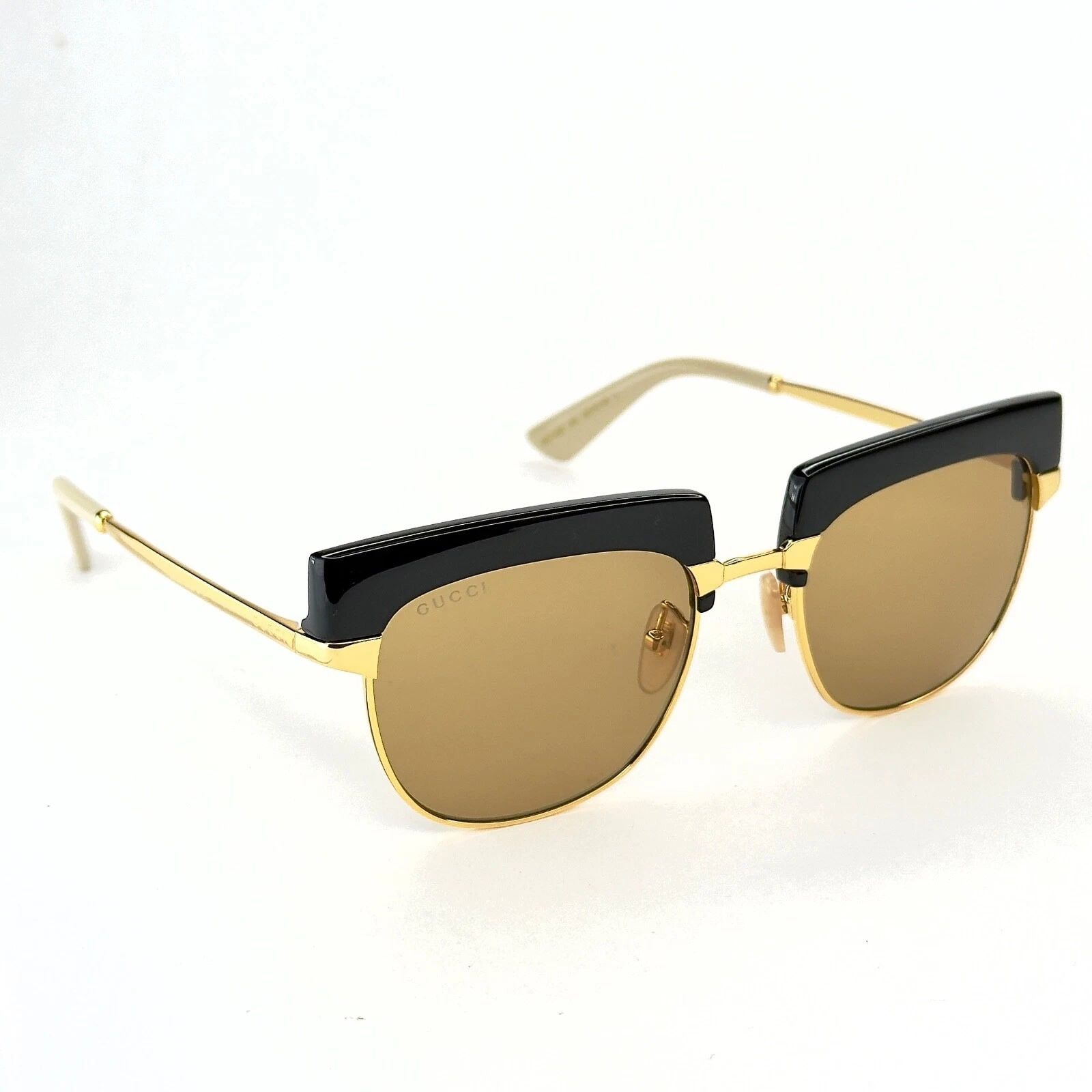 Gucci GUCCI SUPREME 1132 Gold Gg1132S 001 Retro Rim Sunglasses Size ONE SIZE - 4 Thumbnail