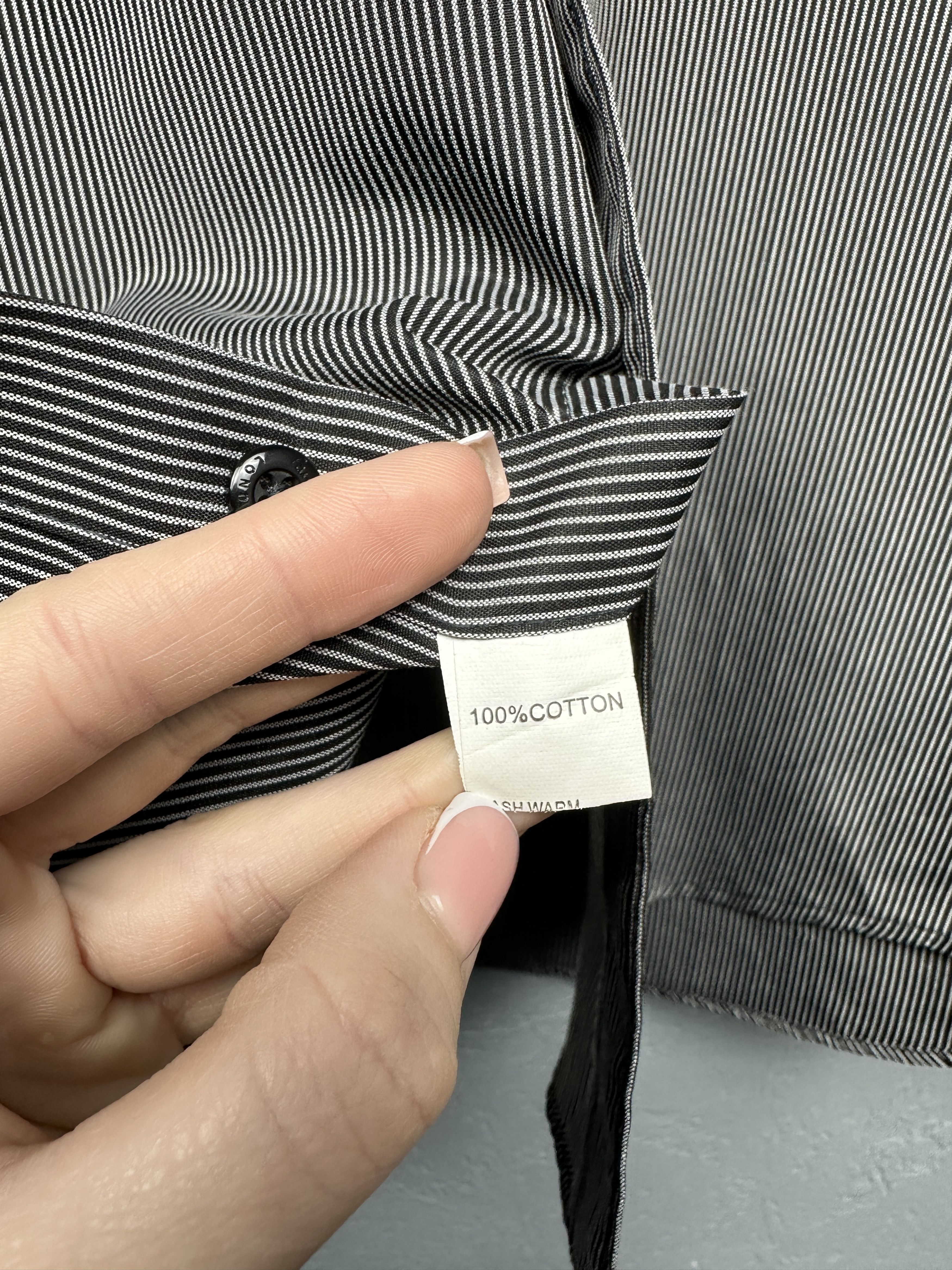 Paul Smith × Vintage Paul Smith Vintage Mens Long Sleeve Striped Shirt Size US L / EU 52-54 / 3 - 4 Thumbnail