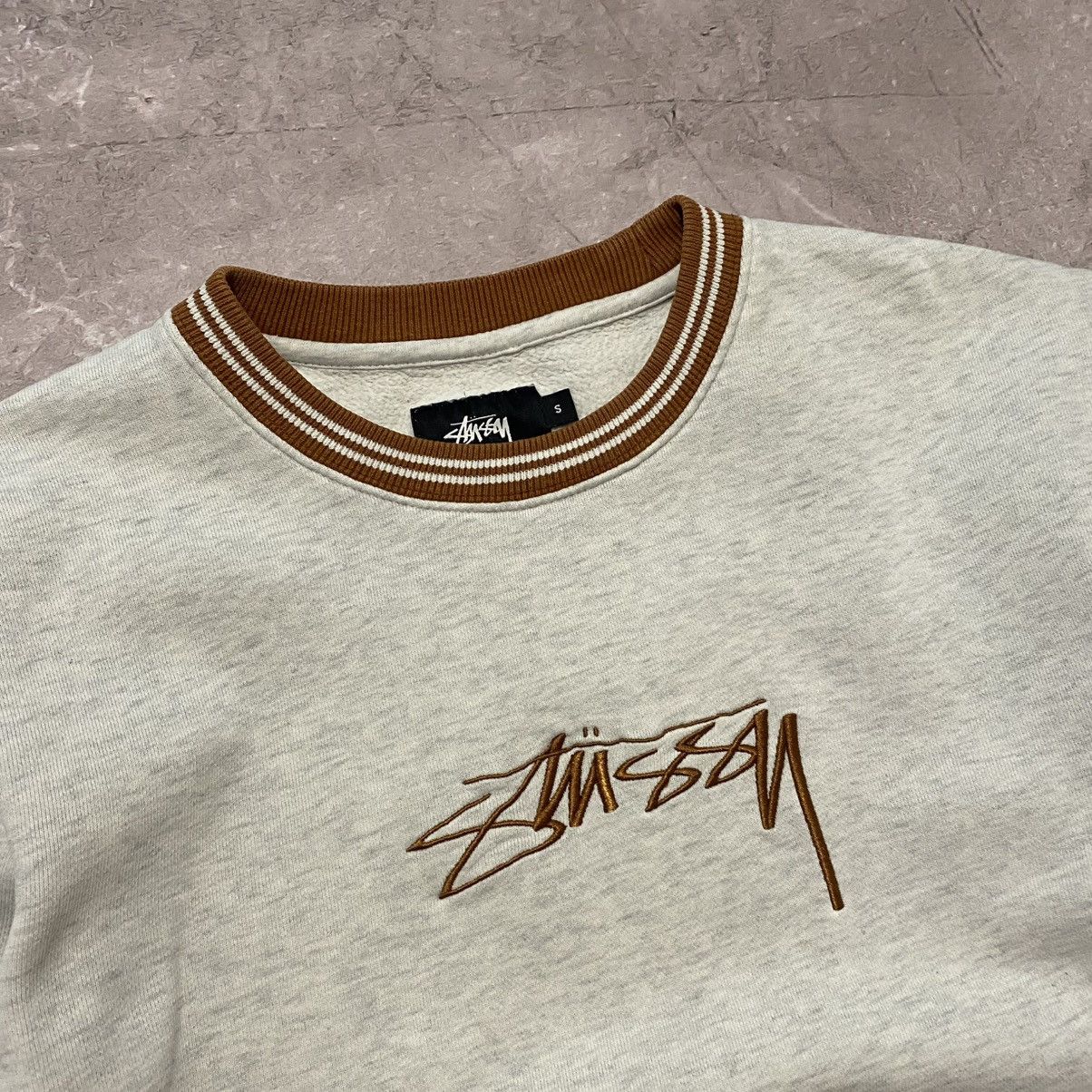 Stussy STUSSY SWEATSHIRT CENTER LOGO GREY 00s Size US M / EU 48-50 / 2 - 2 Thumbnail