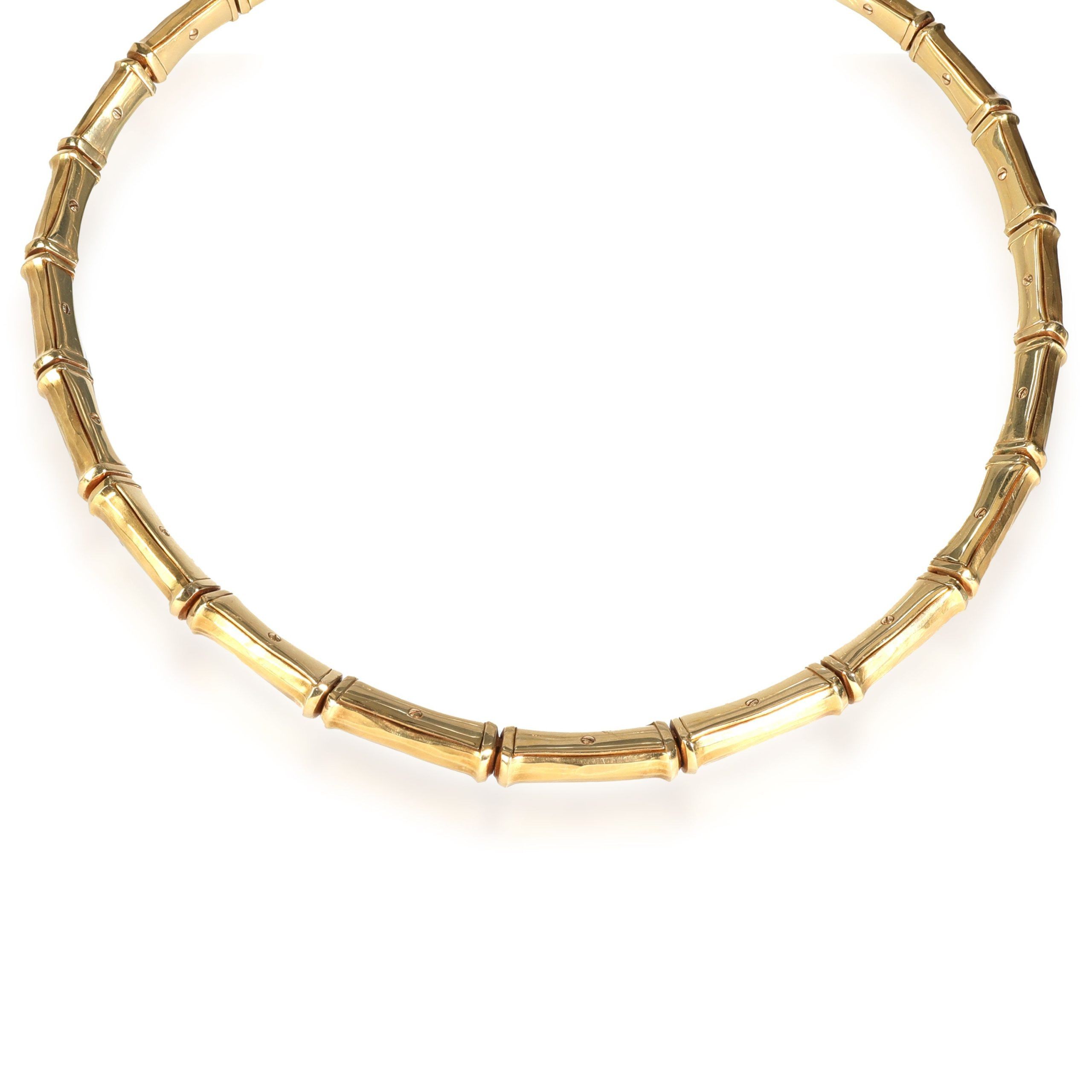 image of Cartier Bamboo Necklace In 18K Yellow Gold, Women's