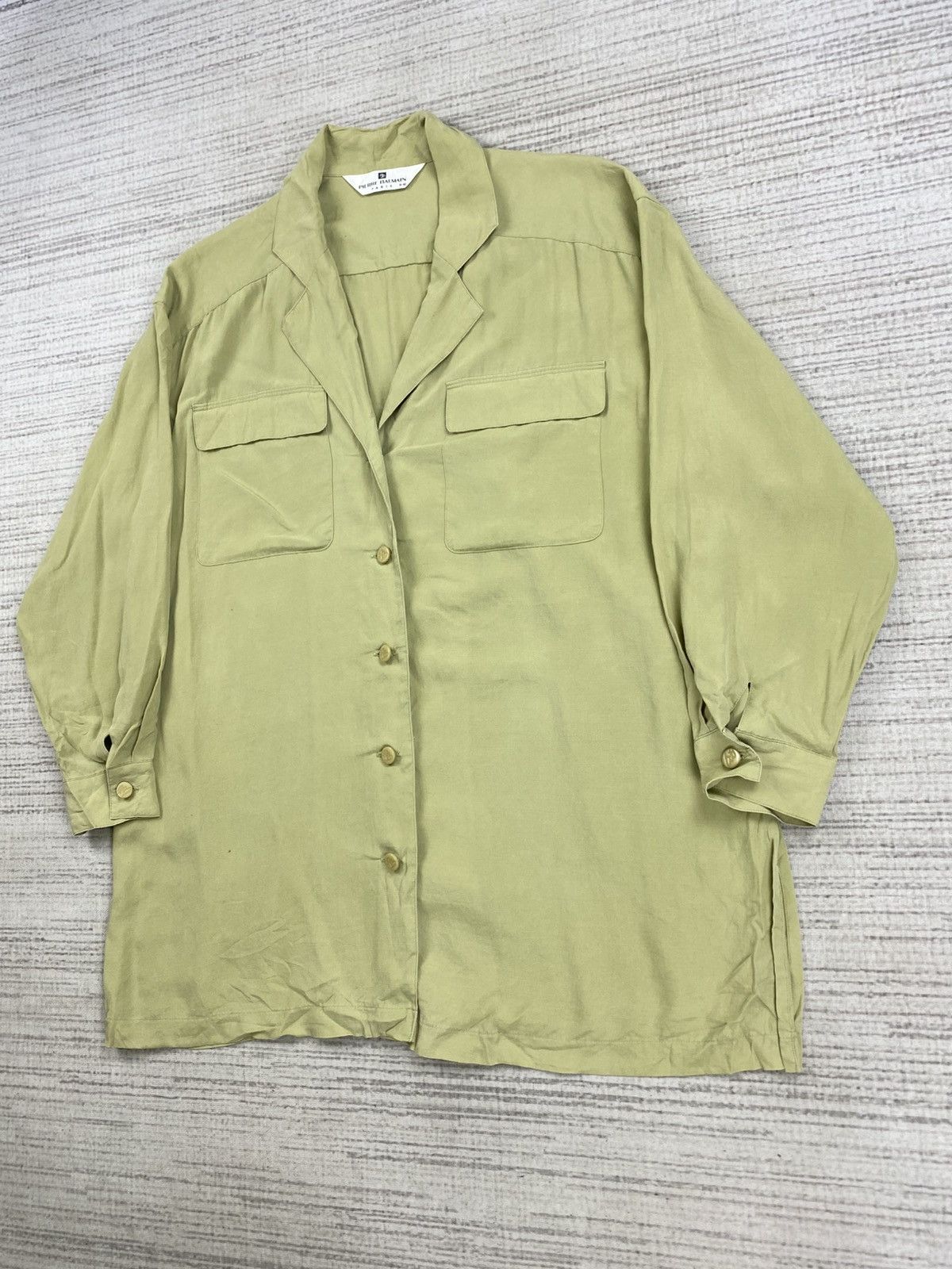 Designer × Pierre Balmain × Vintage Vintage Pierre Balmain Paris Button Ups Shirt Size US M / EU 48-50 / 2 - 4 Thumbnail