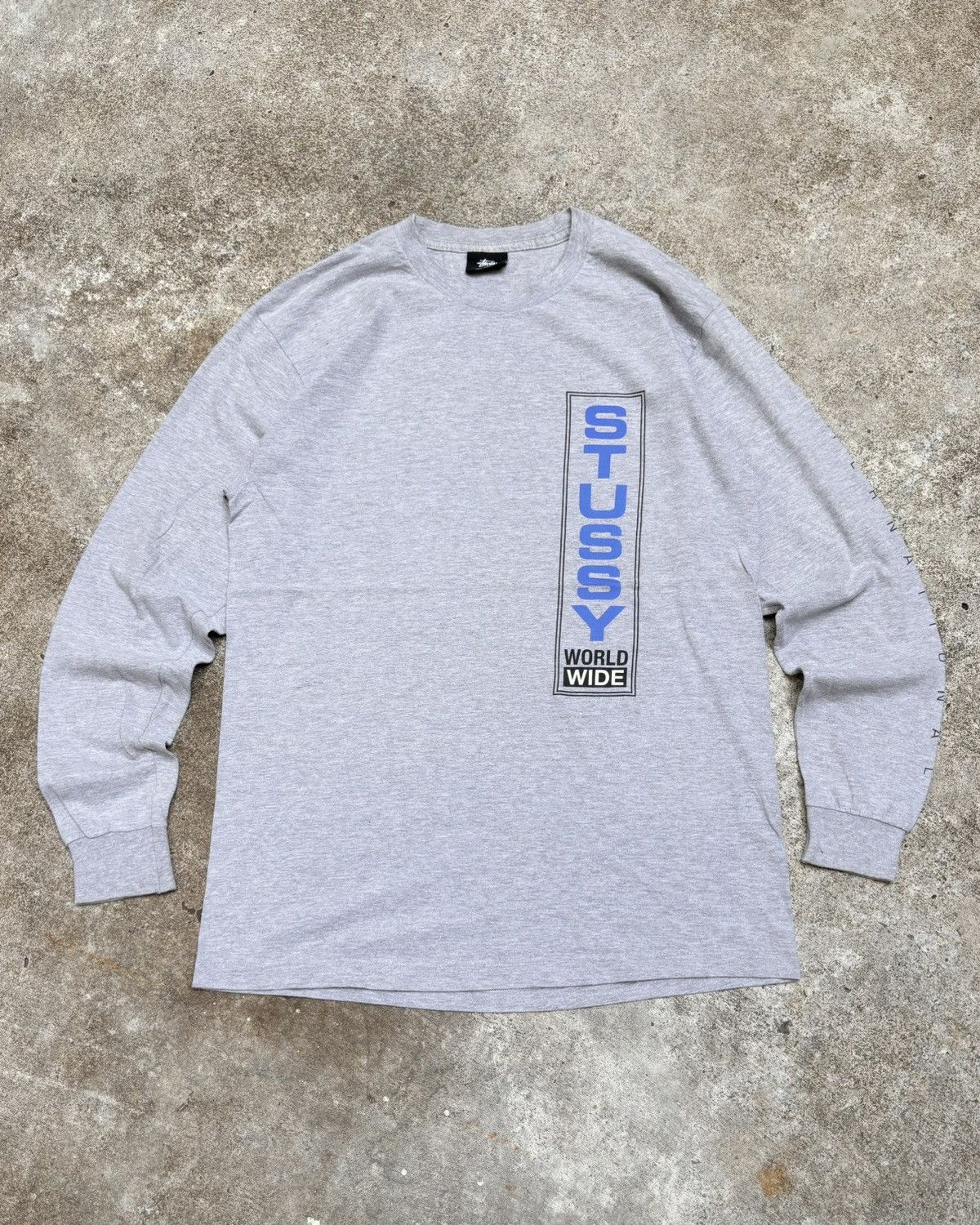 Stussy Long Sleeves Stussy WORLD WIDE T Shirt Size US M / EU 48-50 / 2 - 1 Thumbnail