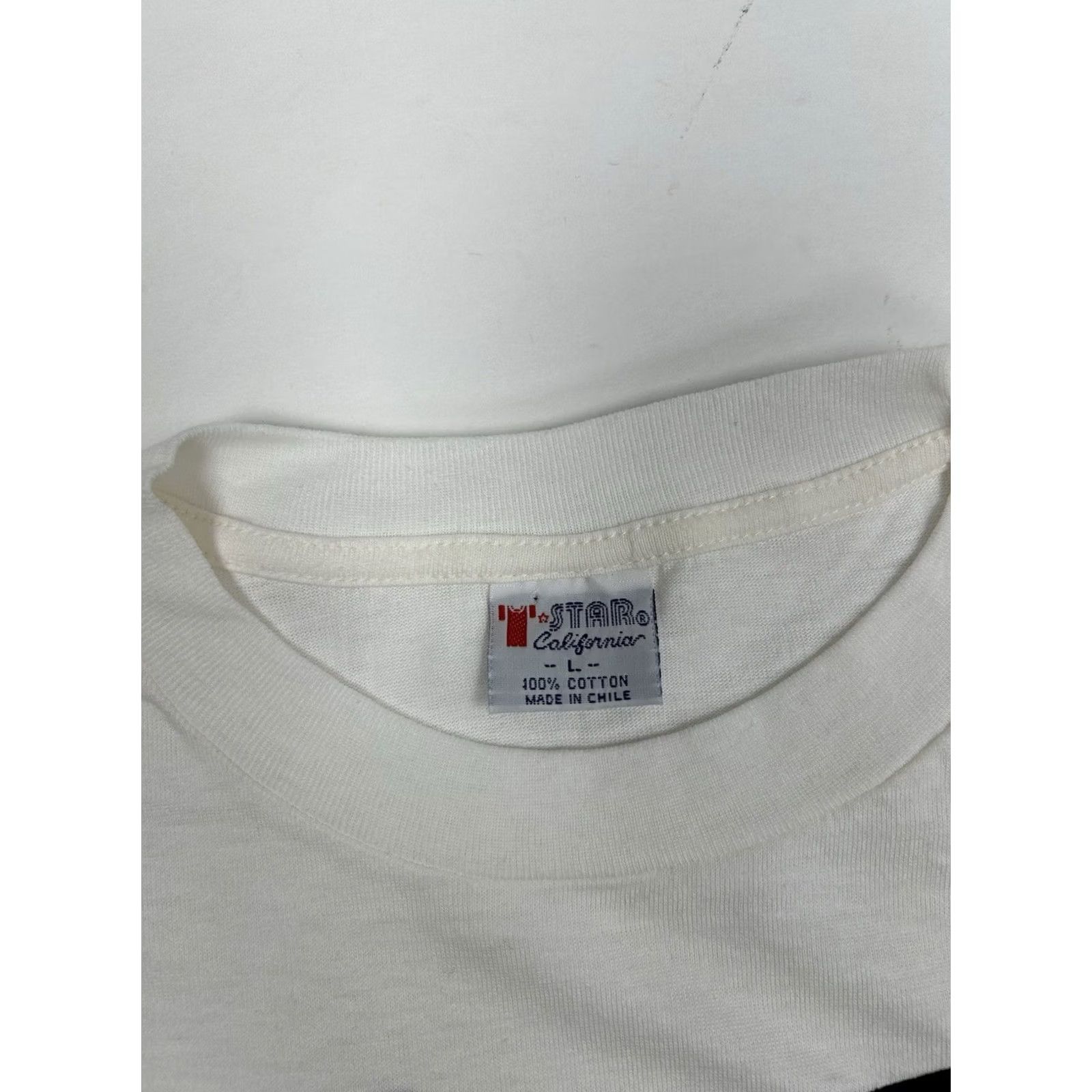 FRED VINTAGE The Flintstones T-Shirt Mens Large White Fred Flintstone Big Face 1994 90s Cartoon TV Show Hanna-Barbera Size US L / EU 52-54 / 3 - 5 Thumbnail