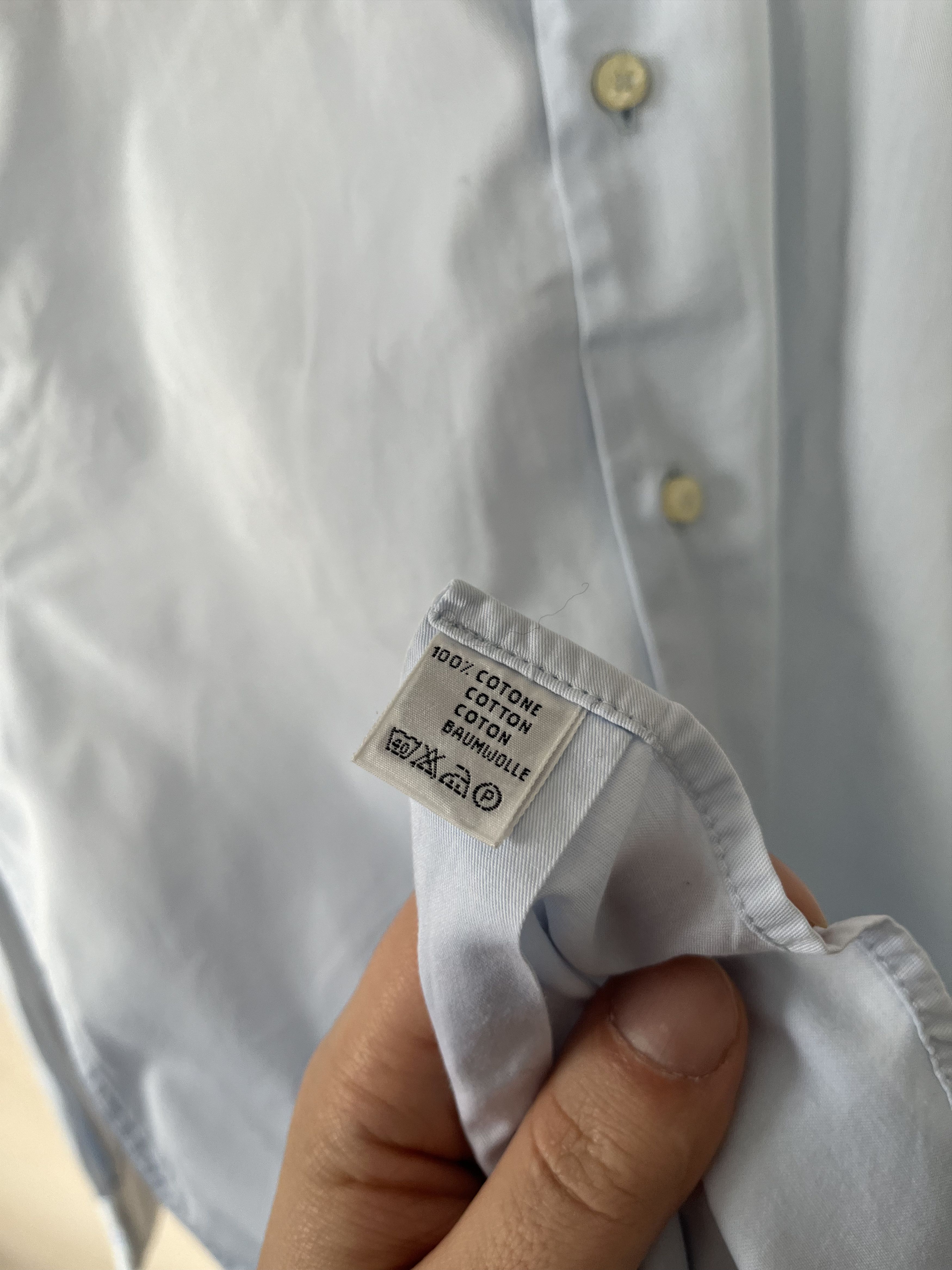 Balenciaga Balenciaga Cotton Shirt Button Up Longsleeve Size 15 / 38 Size US S / EU 44-46 / 1 - 9 Thumbnail