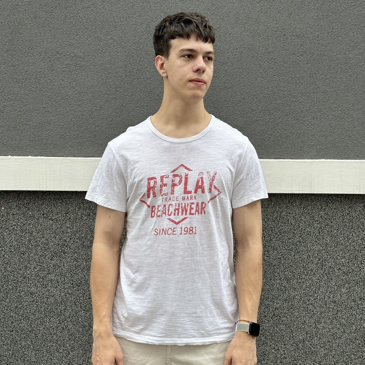 Replay Vintage Replay T-shirts Trade Mark Beachwear Y2K Logo 00s Size US XXL / EU 58 / 5 - 1 Thumbnail