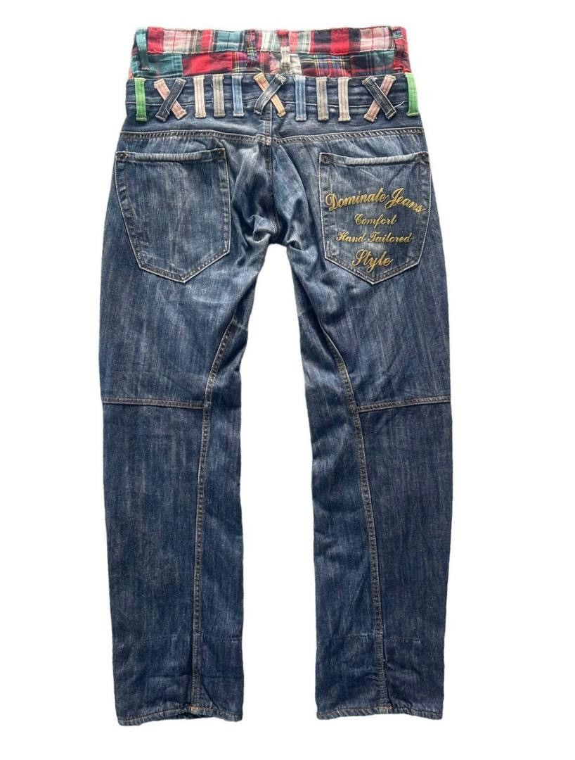 Japanese Brand Dominate Double Waist Streetwear Jeans Size US 34 / EU 50 - 2 Thumbnail