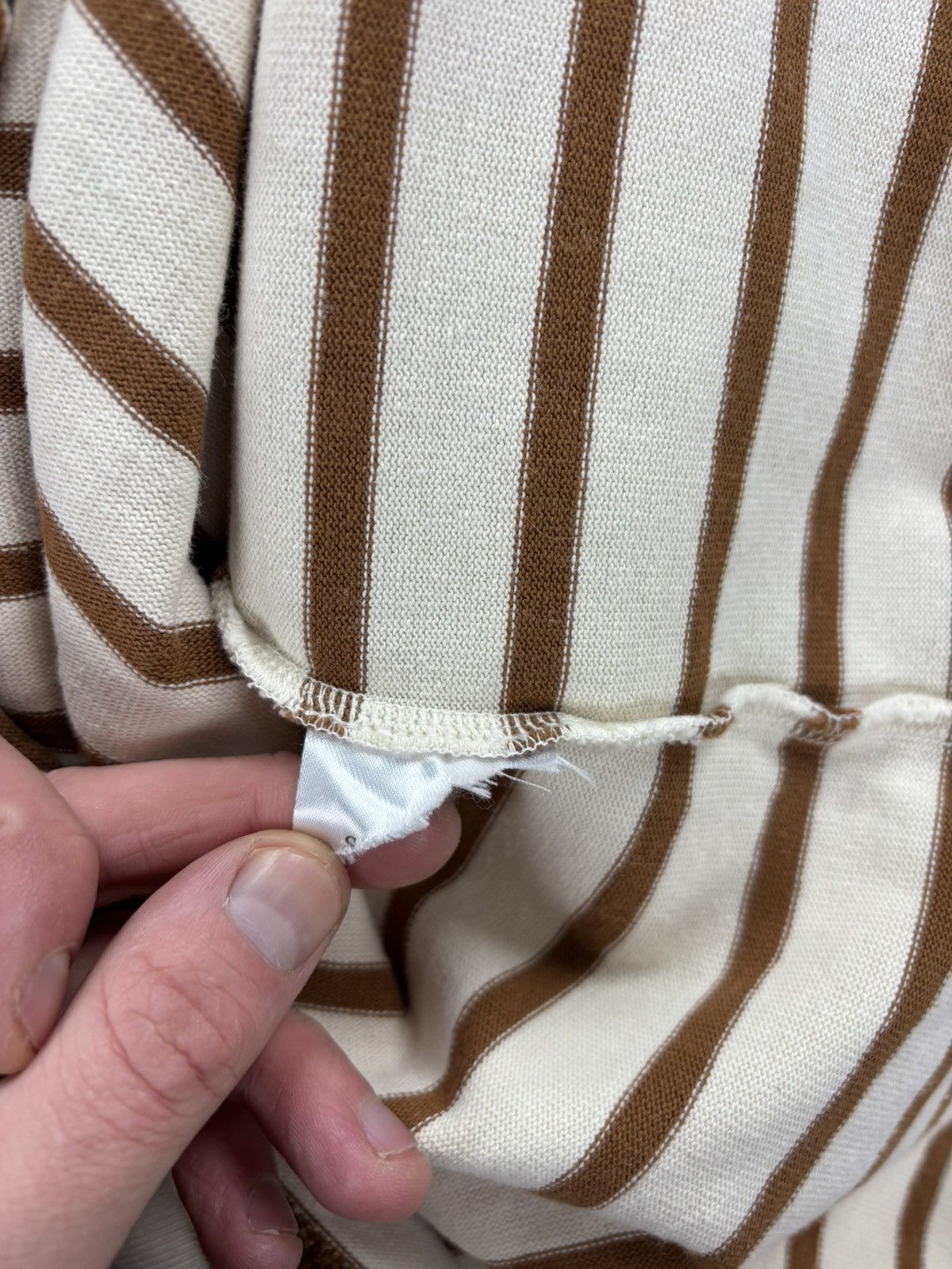 Sezane Womens sweater Sezane Size M Color White/Brown Size M / US 6-8 / IT 42-44 - 12 Thumbnail