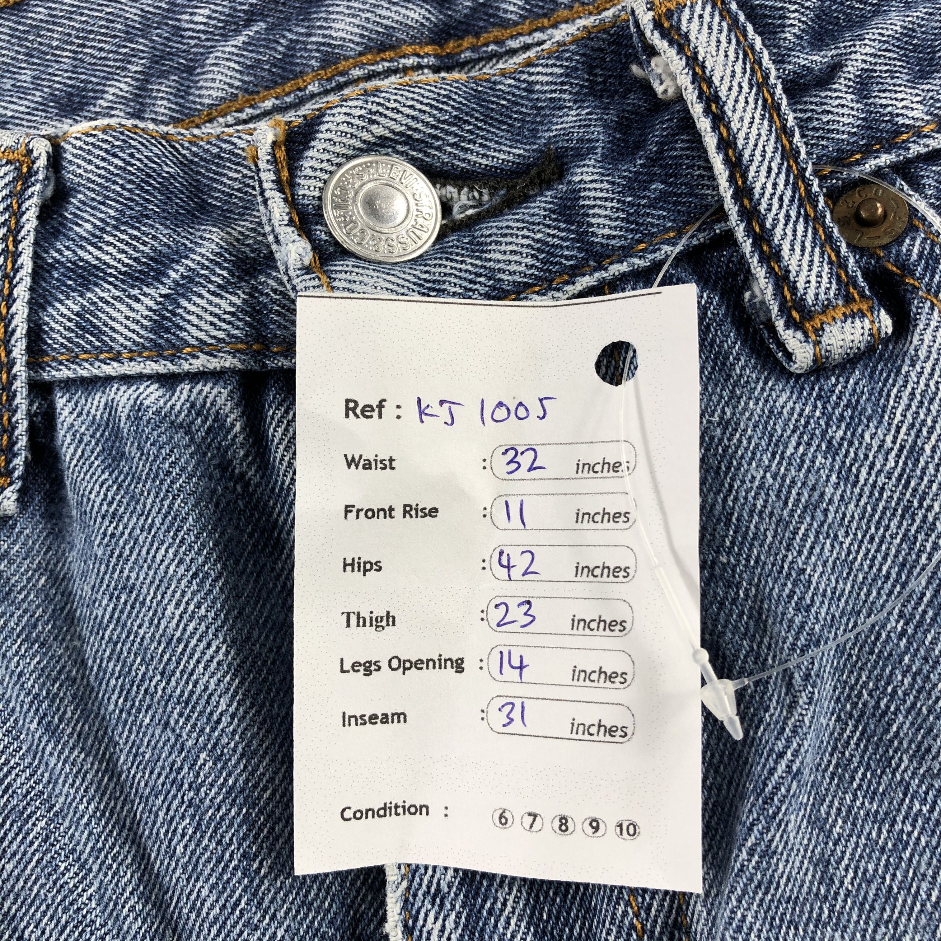 Levi's Vintage Levi's 505 Jeans Distress Medium Wash KJ1005 Size US 31 - 15 Thumbnail
