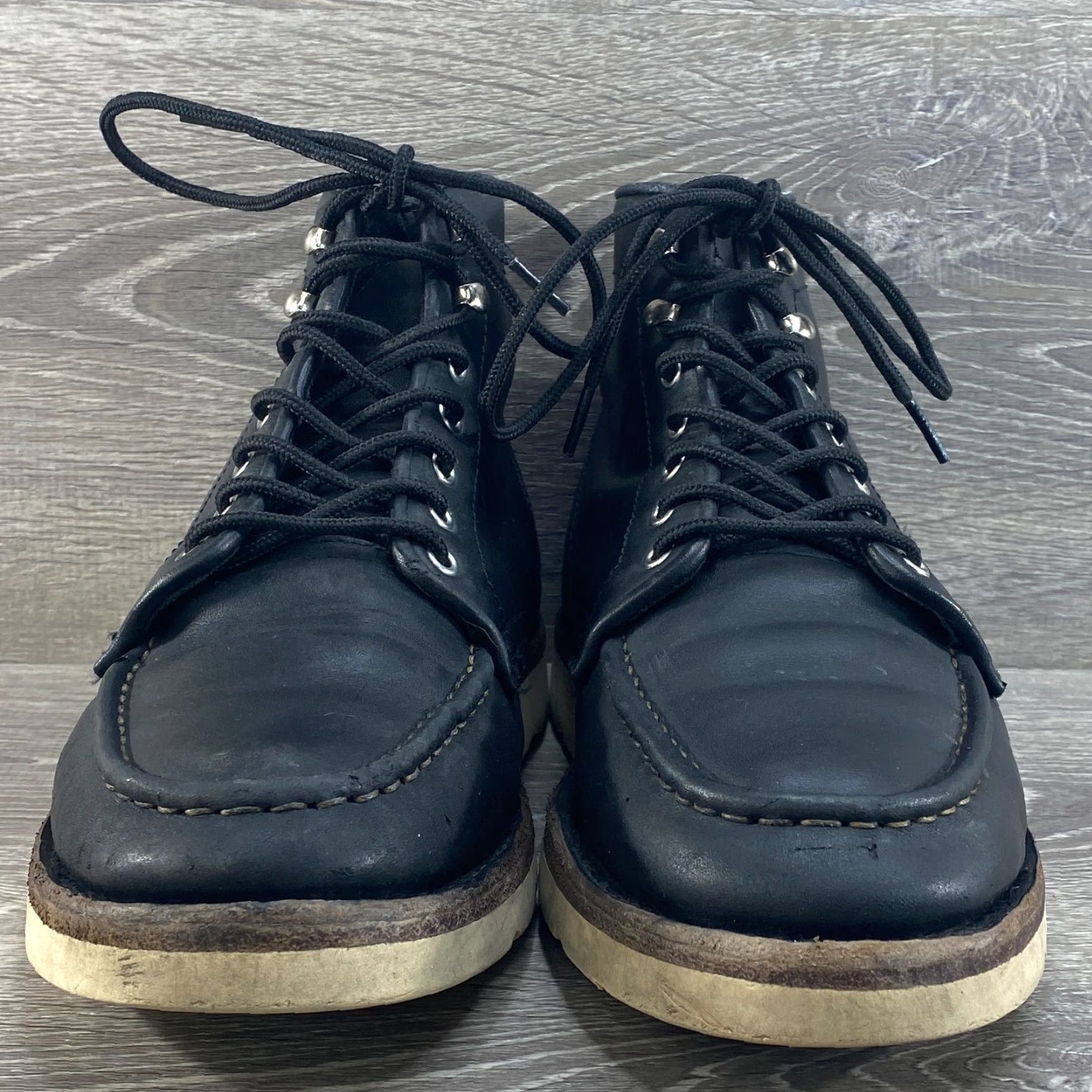 Thursday Boot Company VINTAGE Thursday Boot Co Everyday Boots Mens 9.5 Leather Handmade Vibram Sol Black Leather Boots Size US 10 / EU 43 - 4 Thumbnail