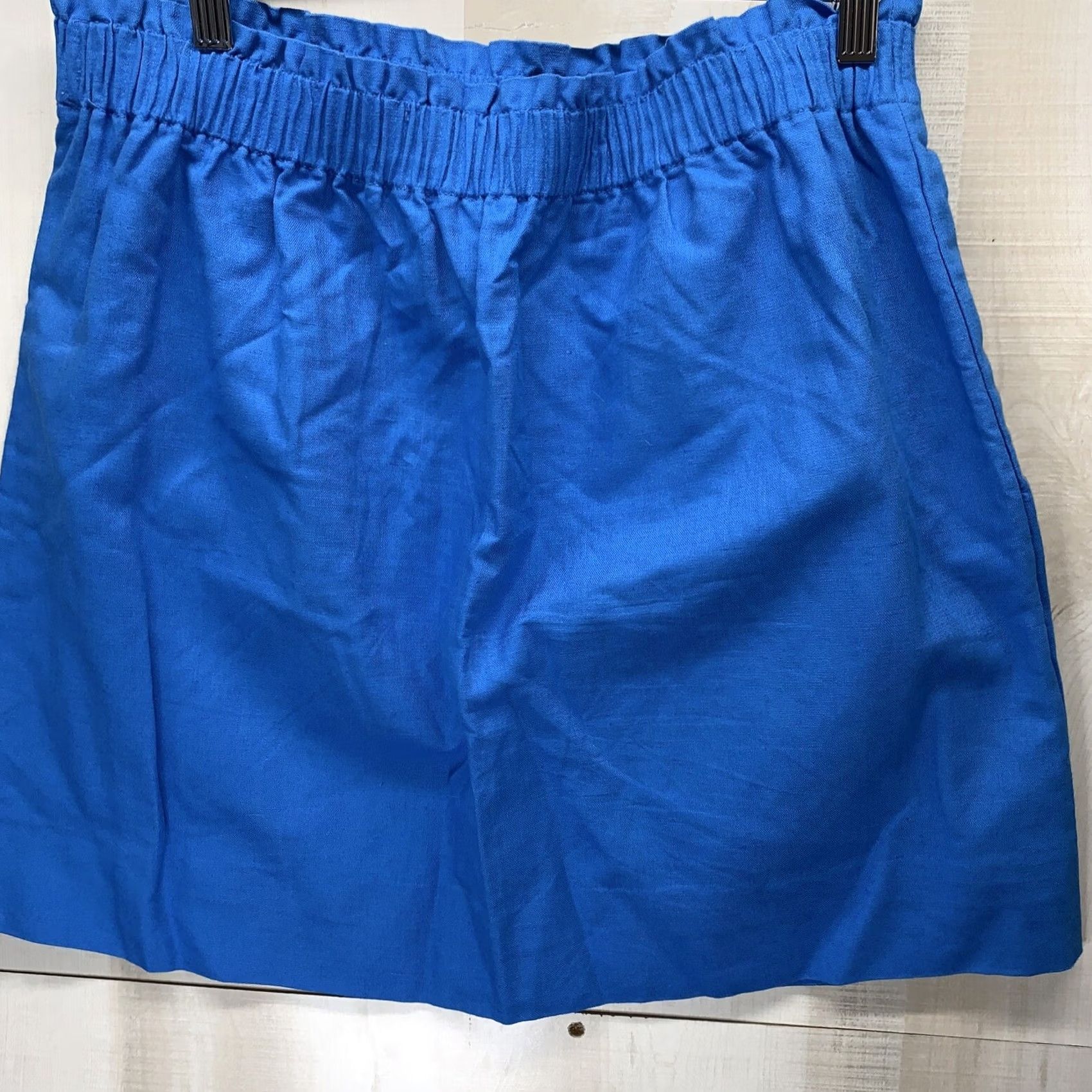 J.Crew VINTAGE J.CREW Skirt Canvas Style Elastic Waist Blue SZ 12 NWT #2542 Size 34" / US 12 / IT 48 - 5 Thumbnail