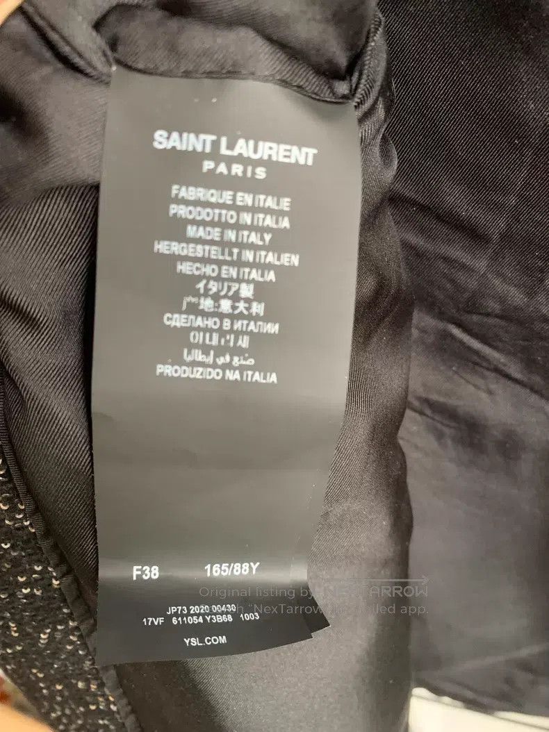 Saint Laurent Paris Saint Laurent Paris Heavy Duty Sequin Jacket i Size XS / US 0-2 / IT 36-38 - 8 Thumbnail