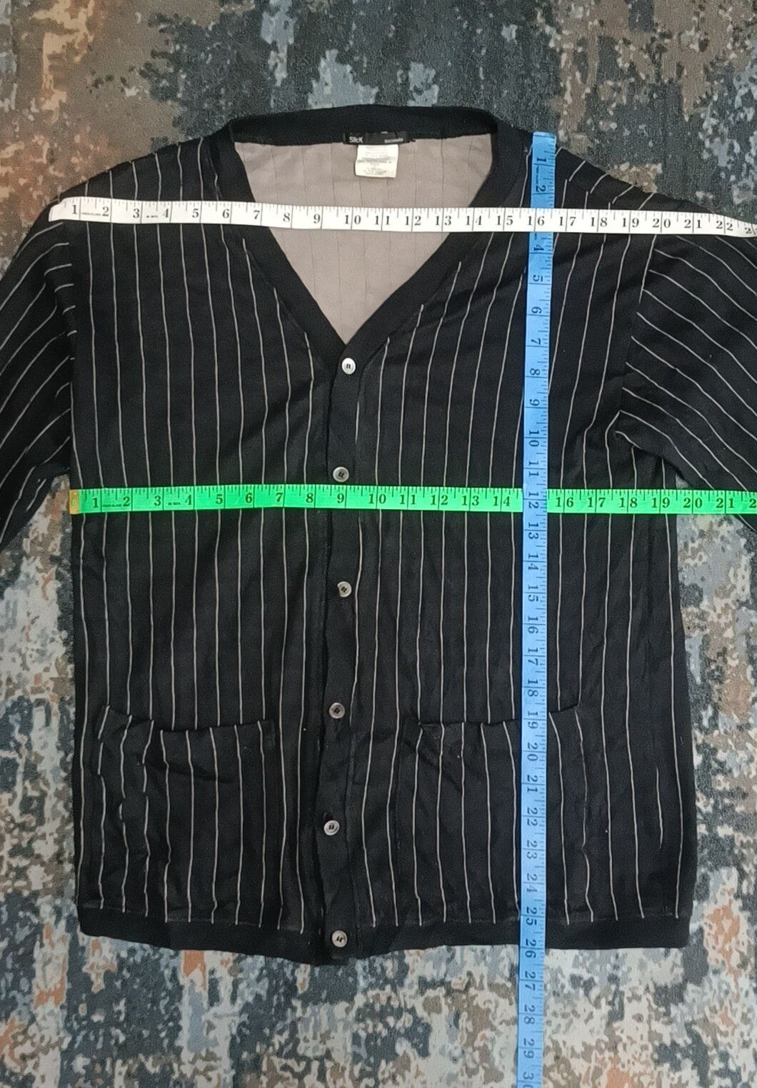 Slick Slick "excavate" Hicory Stripe Men Cardigan Size US M / EU 48-50 / 2 - 9 Thumbnail