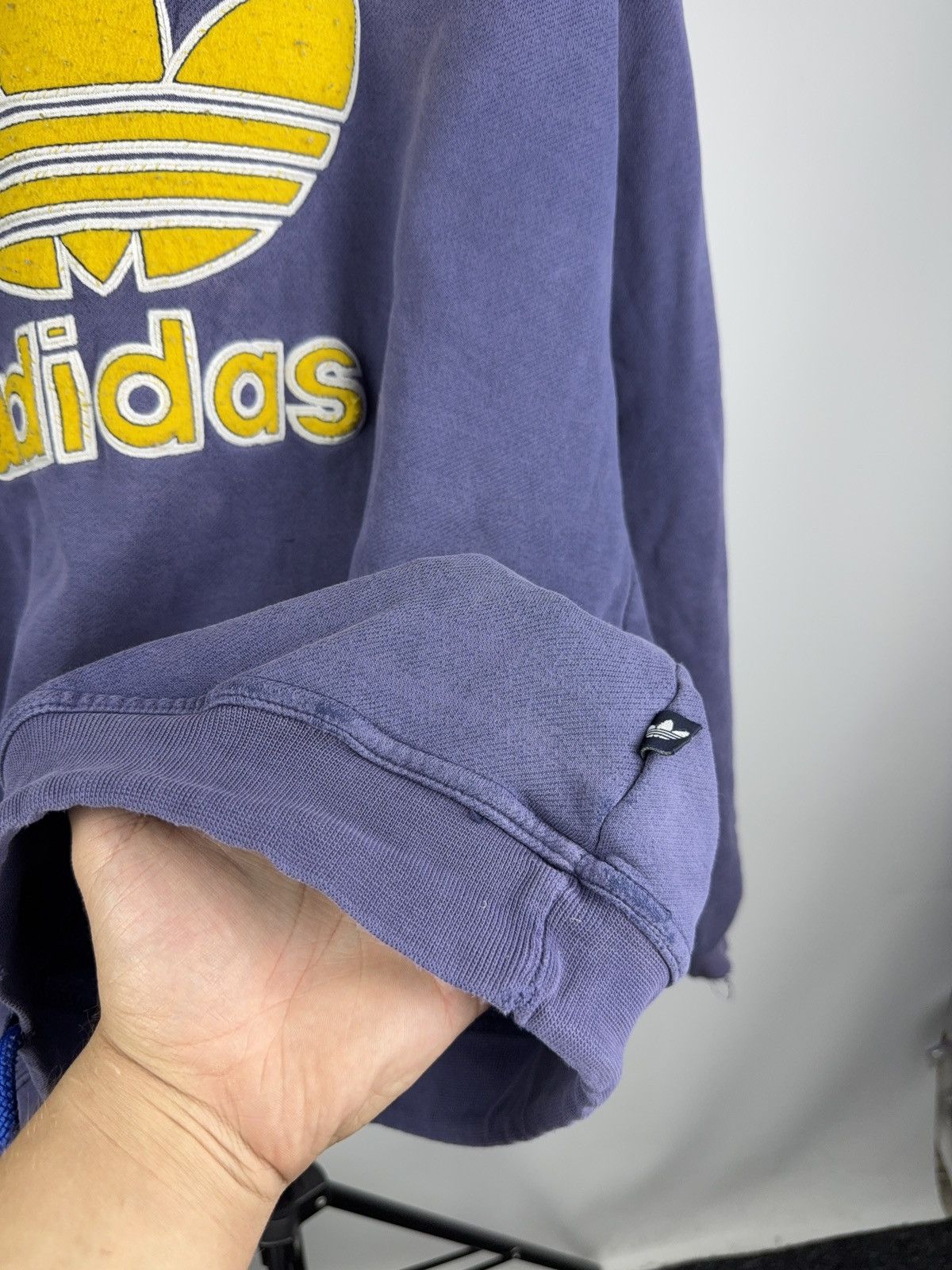 Adidas Vintage 90s Retro Distressed Adidas Sweatshirt Y2K Size US L / EU 52-54 / 3 - 5 Thumbnail