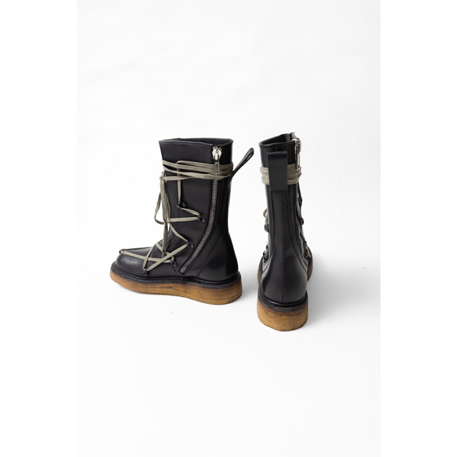 Rick Owens FW17 Glitter "Lego" Megalace Boots Size US 9.5 / EU 42-43 - 4 Thumbnail
