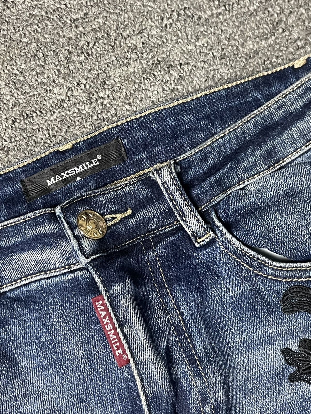 Japanese Brand × Vintage Hysteric Glamour x MaxSmile Jeans with Lace (90) Size 27" / US 4 / IT 40 - 7 Thumbnail