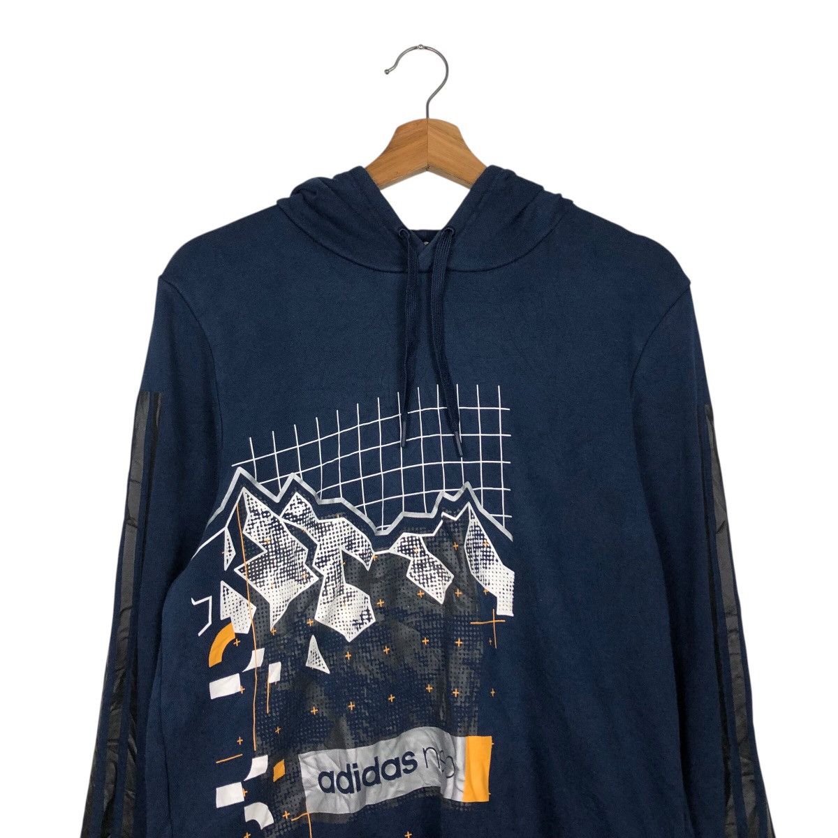 Adidas 📌Adidas Hoodie Pull Over Rare Big Logo Over Design Size US L / EU 52-54 / 3 - 14 Thumbnail