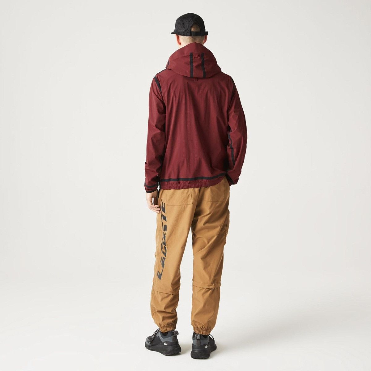 Lacoste 🐊 Lacoste Technical Hooded Jacket Burgundy Size M–L Size US M / EU 48-50 / 2 - 7 Thumbnail