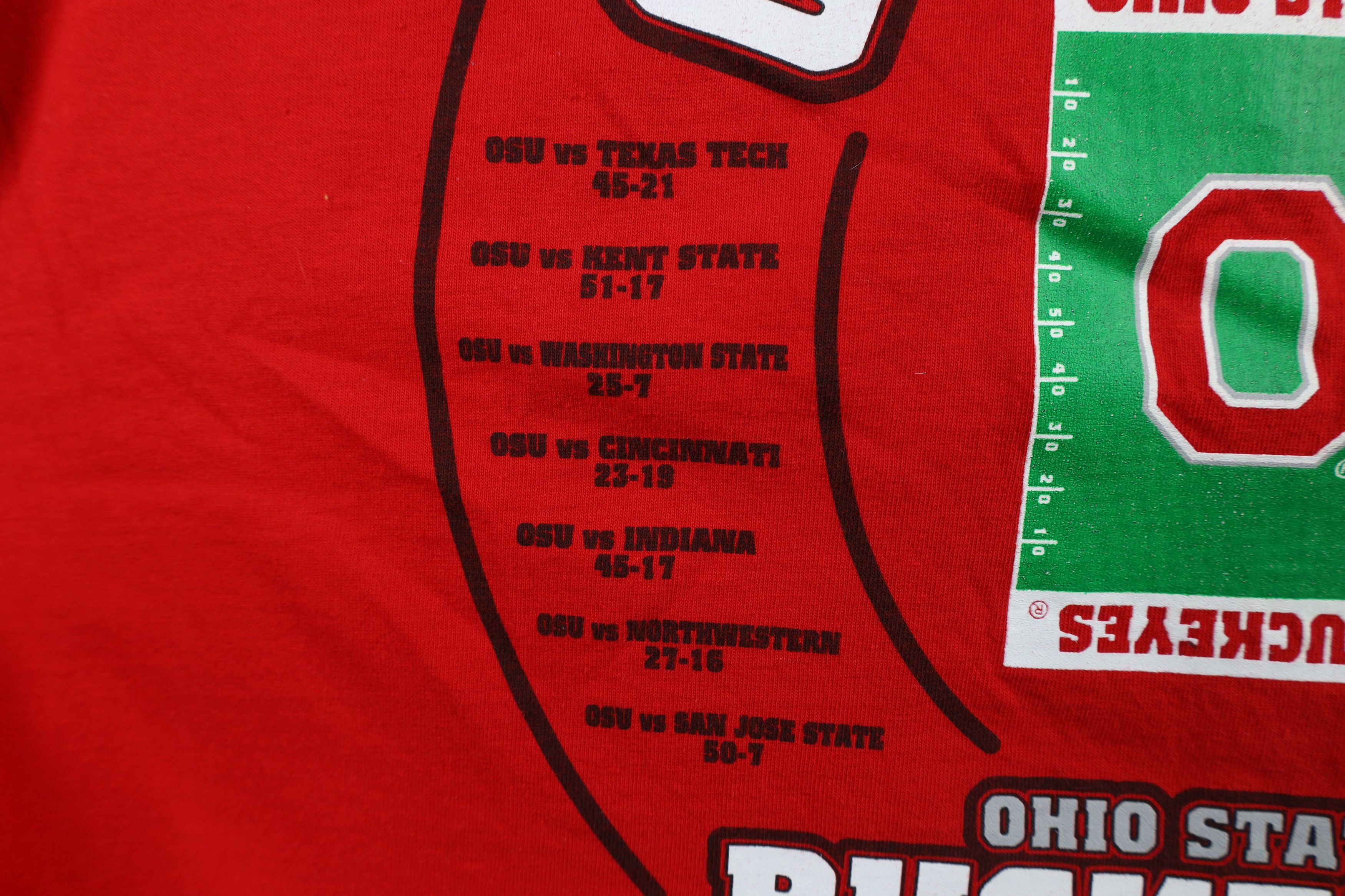 Vintage Vintage Champs Ohio State University Football T-Shirt Red Size US XL / EU 56 / 4 - 5 Thumbnail