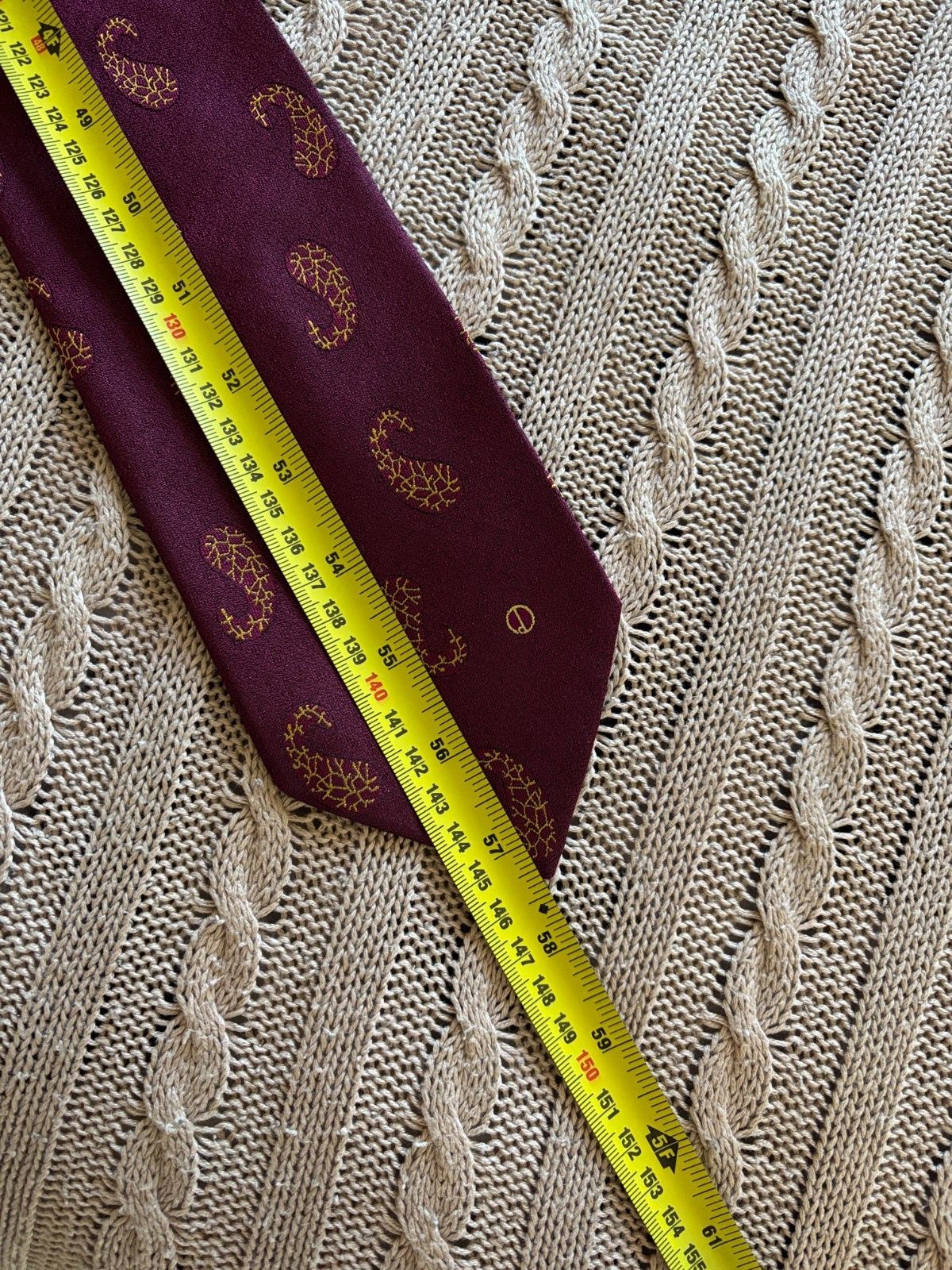 Alfred Dunhill Vintage Dunhill Paisley Silk Tie Made in UK Size ONE SIZE - 10 Thumbnail