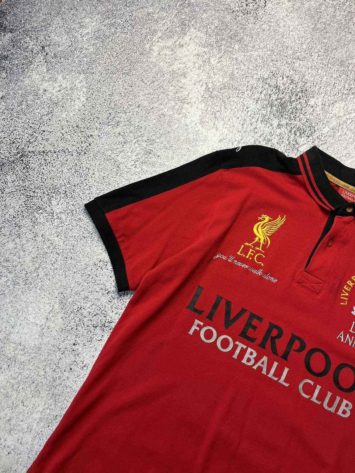 Vintage Vintage Liverpool Soccer Polo Big Logo Rare Size L Size US L / EU 52-54 / 3 - 6 Thumbnail