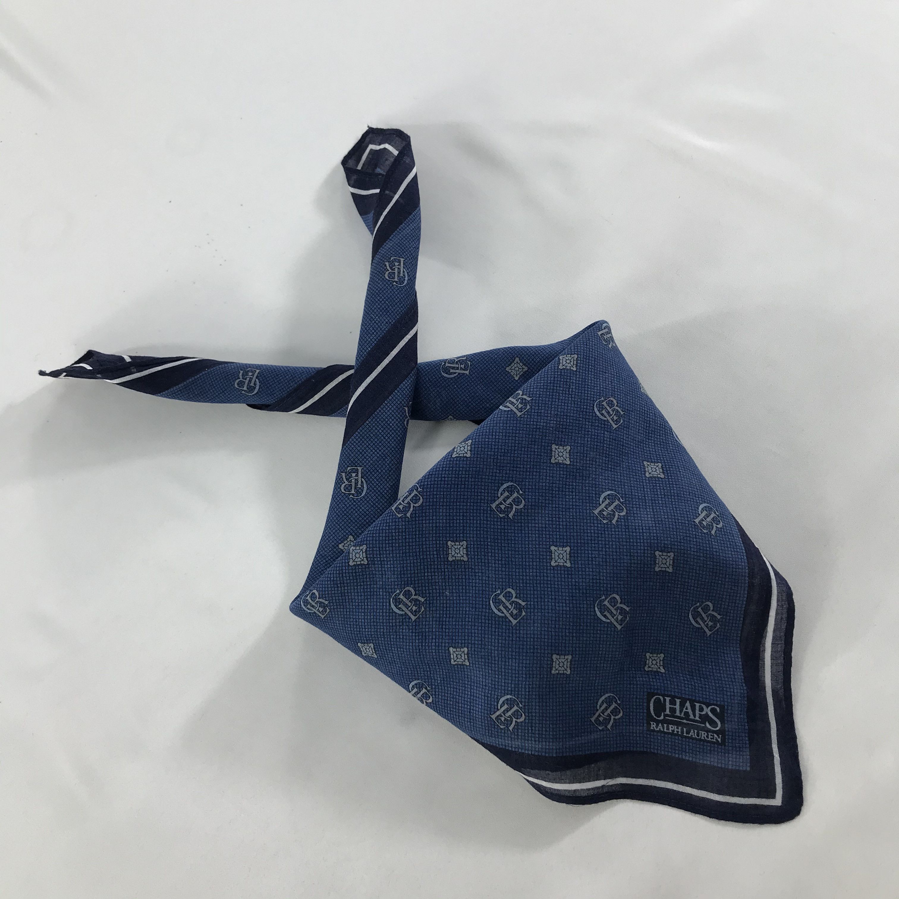 Chaps Ralph Lauren × Vintage Chaps Ralph Lauren Bandana / Handkerchief/Neckerchief -S1249 Size ONE SIZE - 4 Thumbnail