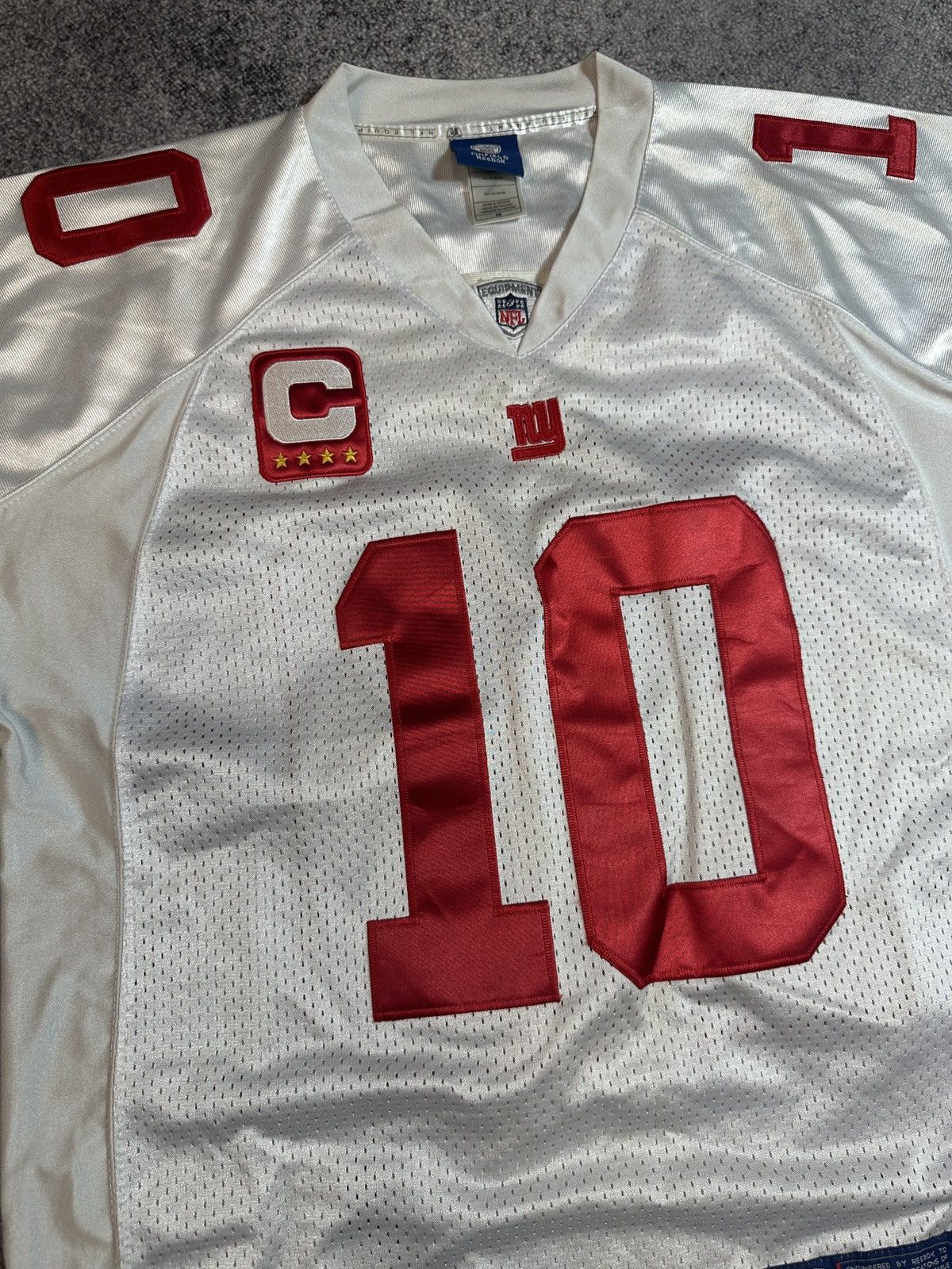 NFL × Reebok Vintage NFL Reebok NY Giants Manning 10 Jersey USA Football Size US M / EU 48-50 / 2 - 4 Thumbnail