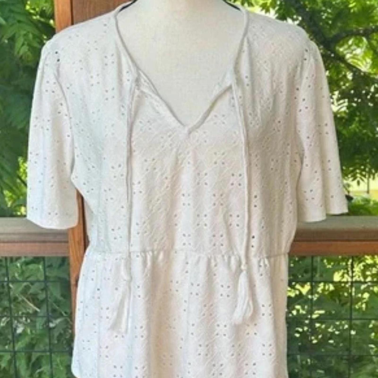 Other Bobeau Women's White Blous Size XL / US 12-14 / IT 48-50 - 1 Thumbnail