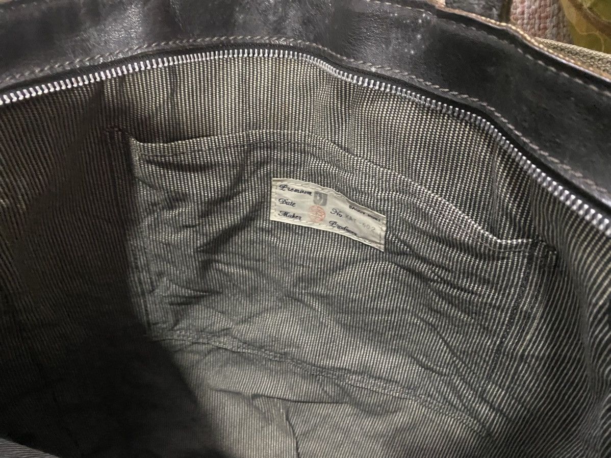Japanese Brand Vintage Baggy Port leather carry sling tote bag Size ONE SIZE - 6 Thumbnail