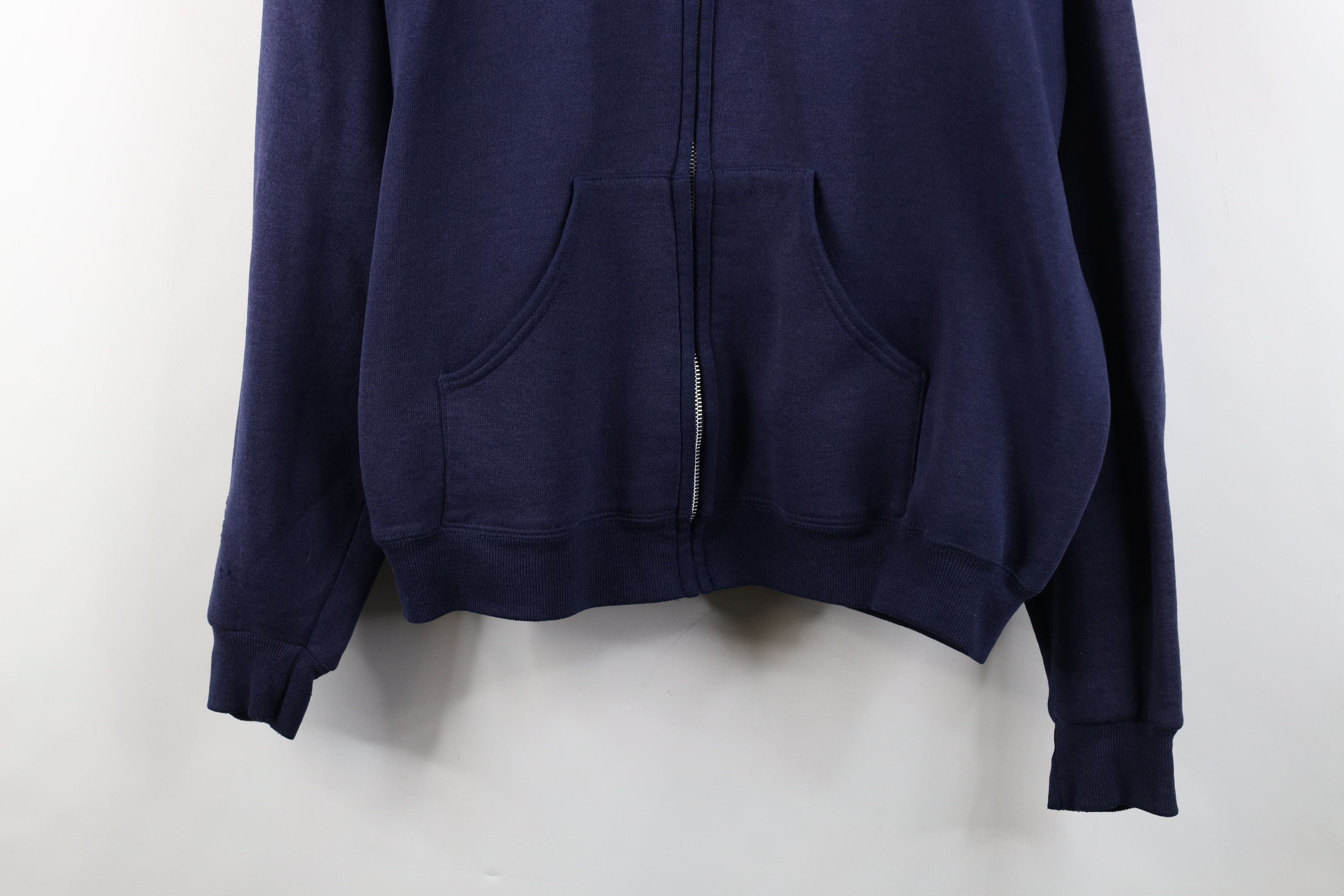 Vintage Vintage 90s Streetwear Blank Sun Faded Full Zip Hoodie USA Size US L / EU 52-54 / 3 - 3 Thumbnail