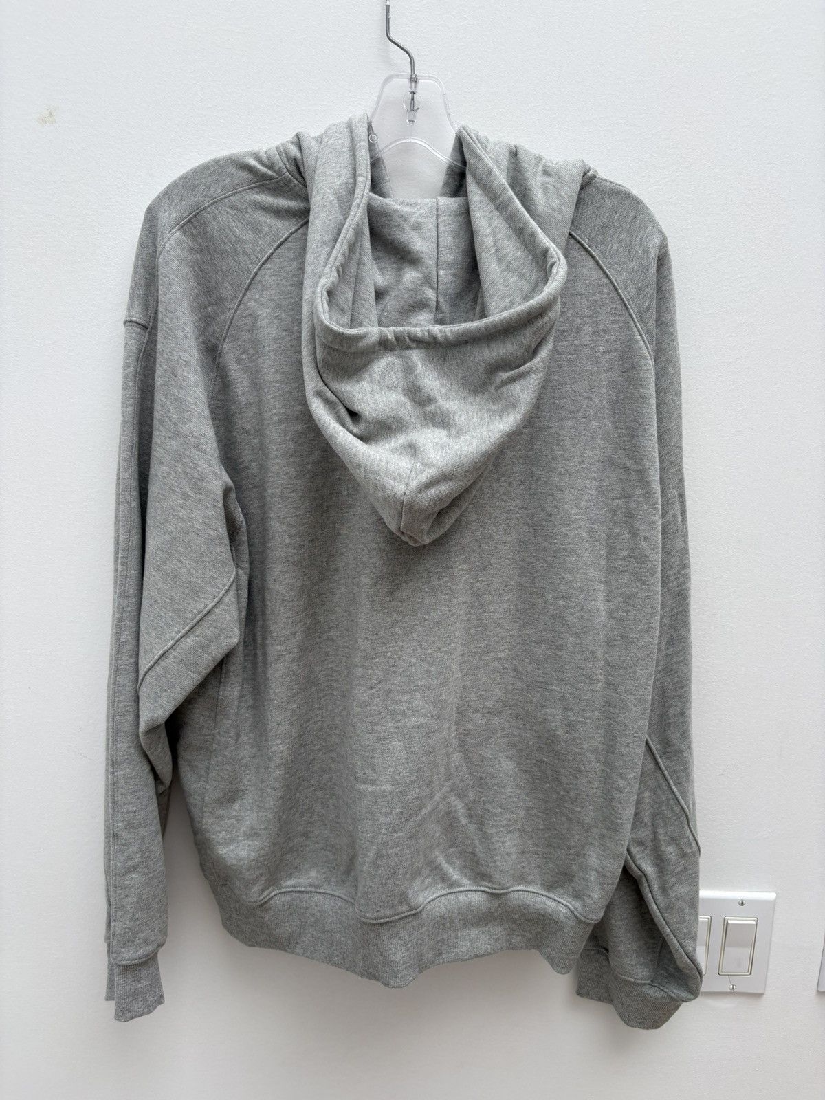 Other Dunst brand Unisex leather logo zip up hoodie melange grey Size US L / EU 52-54 / 3 - 2 Thumbnail