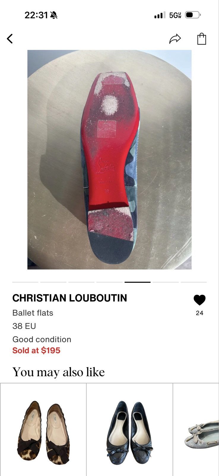 Christian Louboutin Christian Louboutin Camo Ballet Flats Size US 7 / IT 37 - 5 Thumbnail