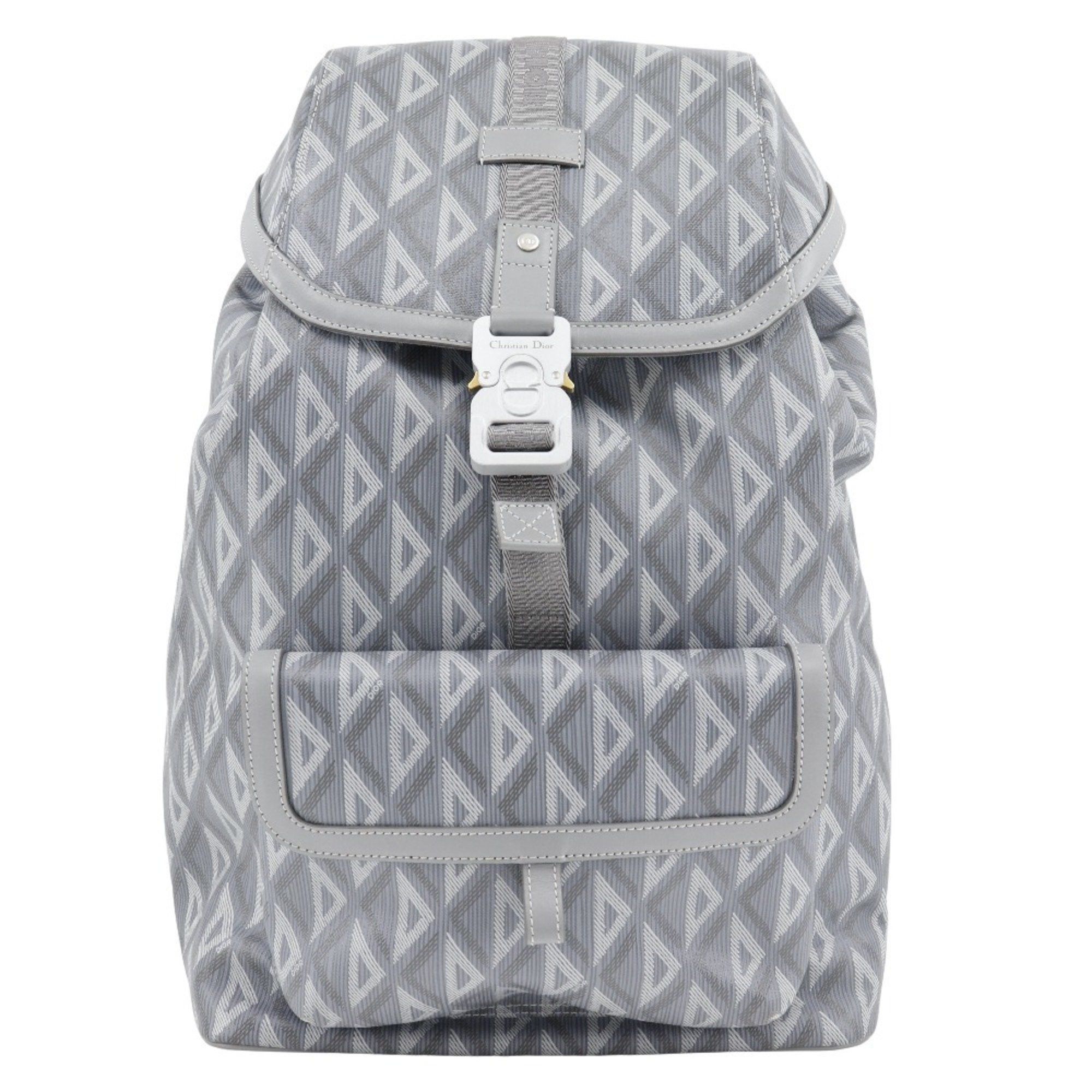 Dior Christian Dior HIT THE ROAD Backpack Daypack 1ESBA021CDP PVC Gray Flap Men's Size ONE SIZE - 1 Thumbnail