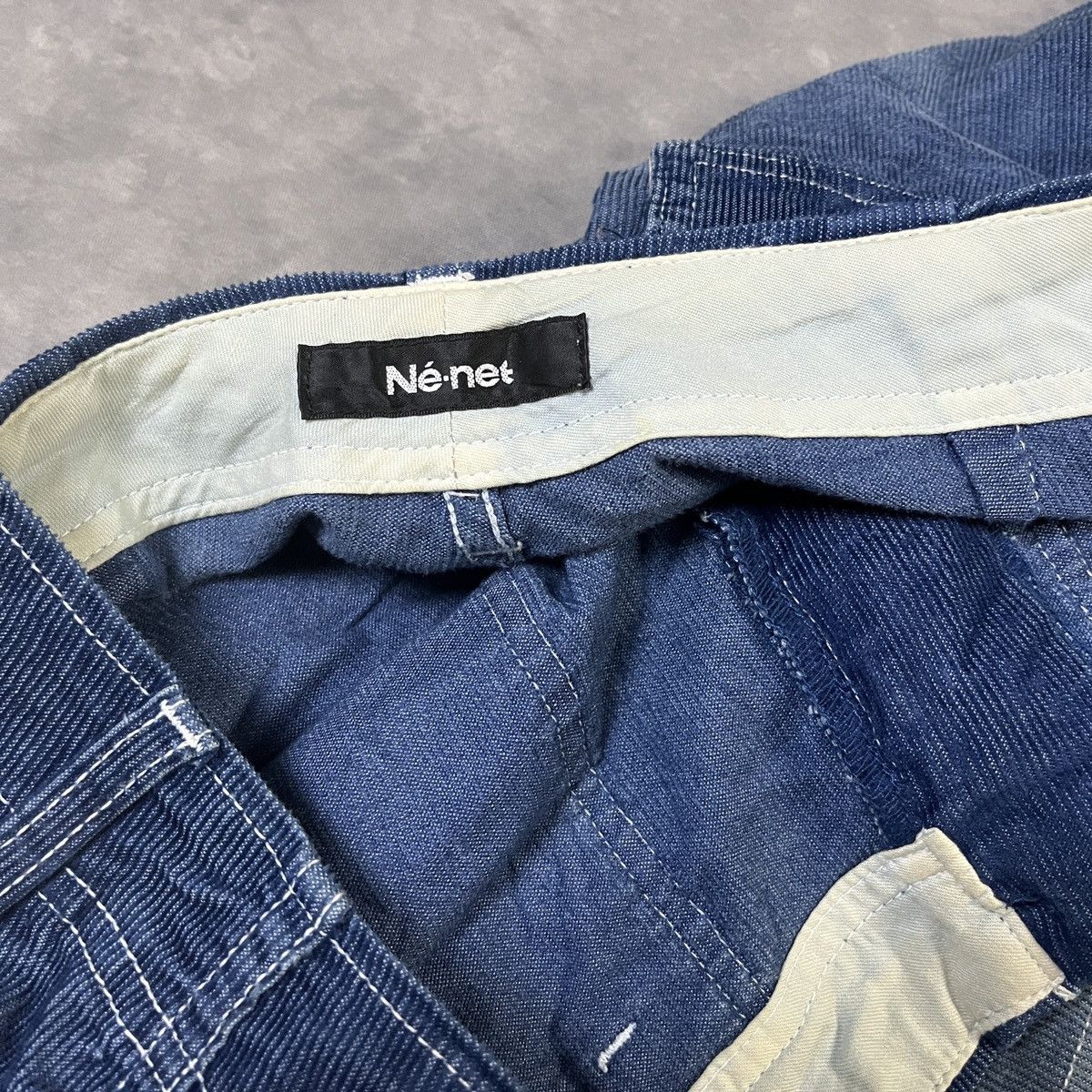Ne-Net Nenèt Indigo Corduroy Zipper Pocket Pants Cropped Tapered Size US 30 / EU 46 - 4 Thumbnail