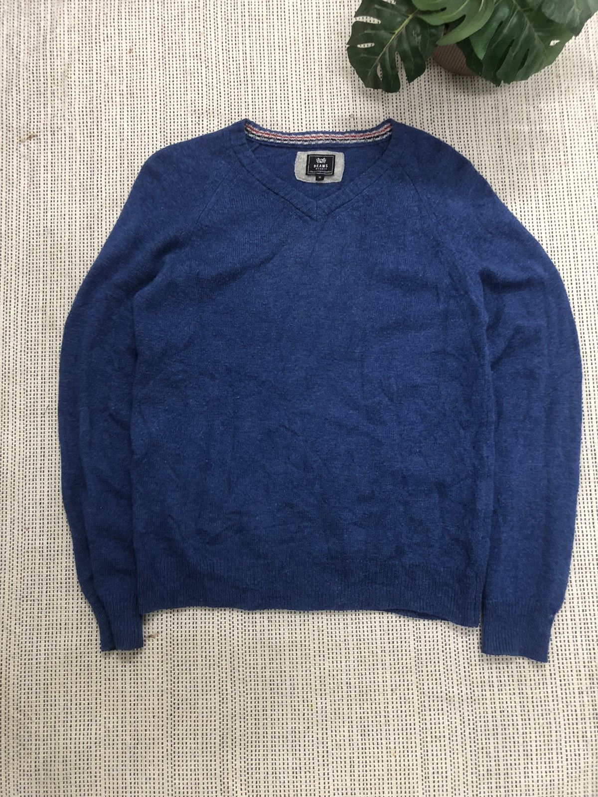 Beams Plus × Japanese Brand Beams Knit Sweater Blue Medium Size US M / EU 48-50 / 2 - 2 Thumbnail
