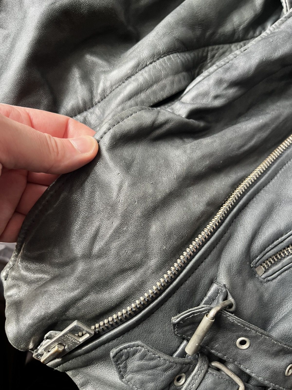 Allsaints Allsaints punk leather jacket size 38 Size M / US 6-8 / IT 42-44 - 23 Thumbnail