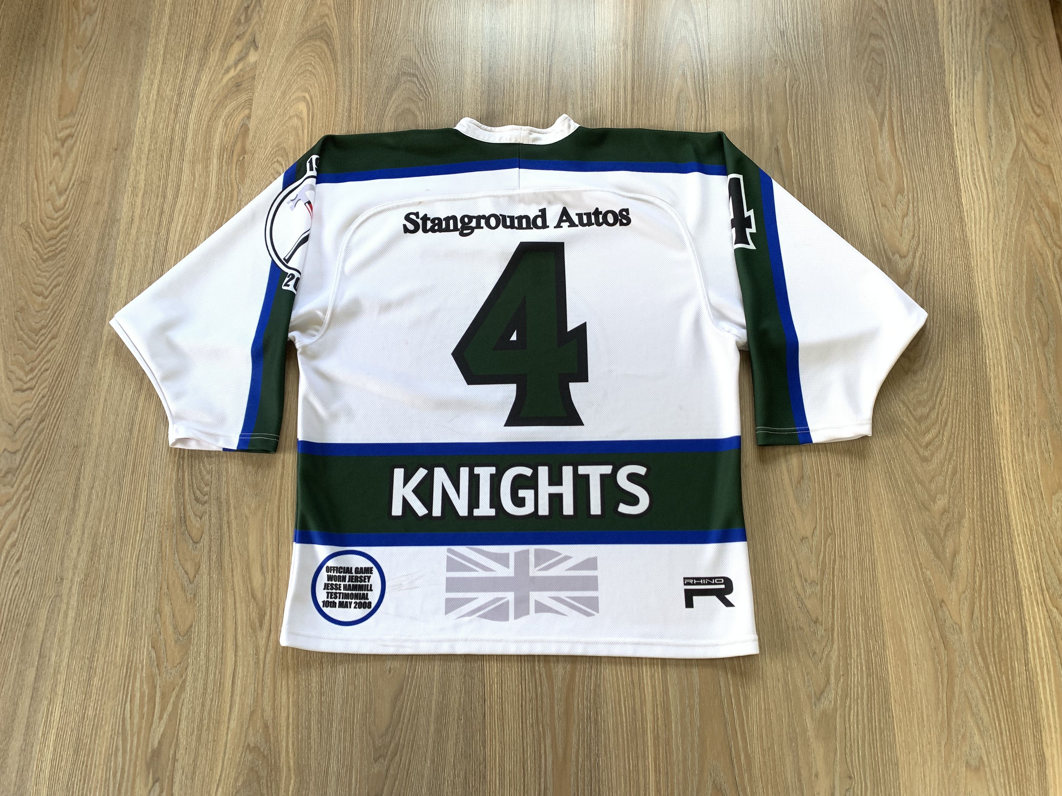 NHL × Vintage Vintage Rhino Sports Jesse Hammill #4 Hockey Jersey Size US XXL / EU 58 / 5 - 3 Thumbnail