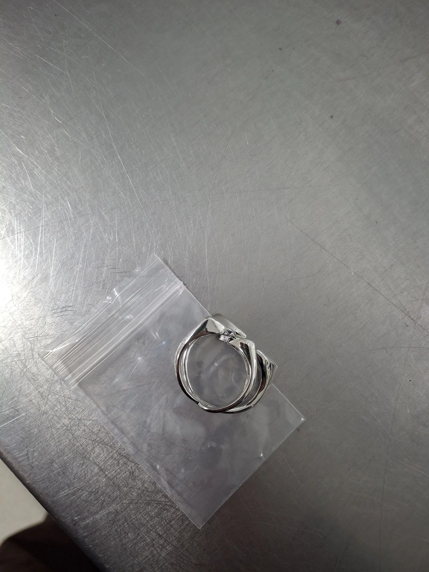 Jewelry × Vintage Resizable 925 Sterling Silver Unique Cross Flower Ring Size ONE SIZE - 6 Thumbnail