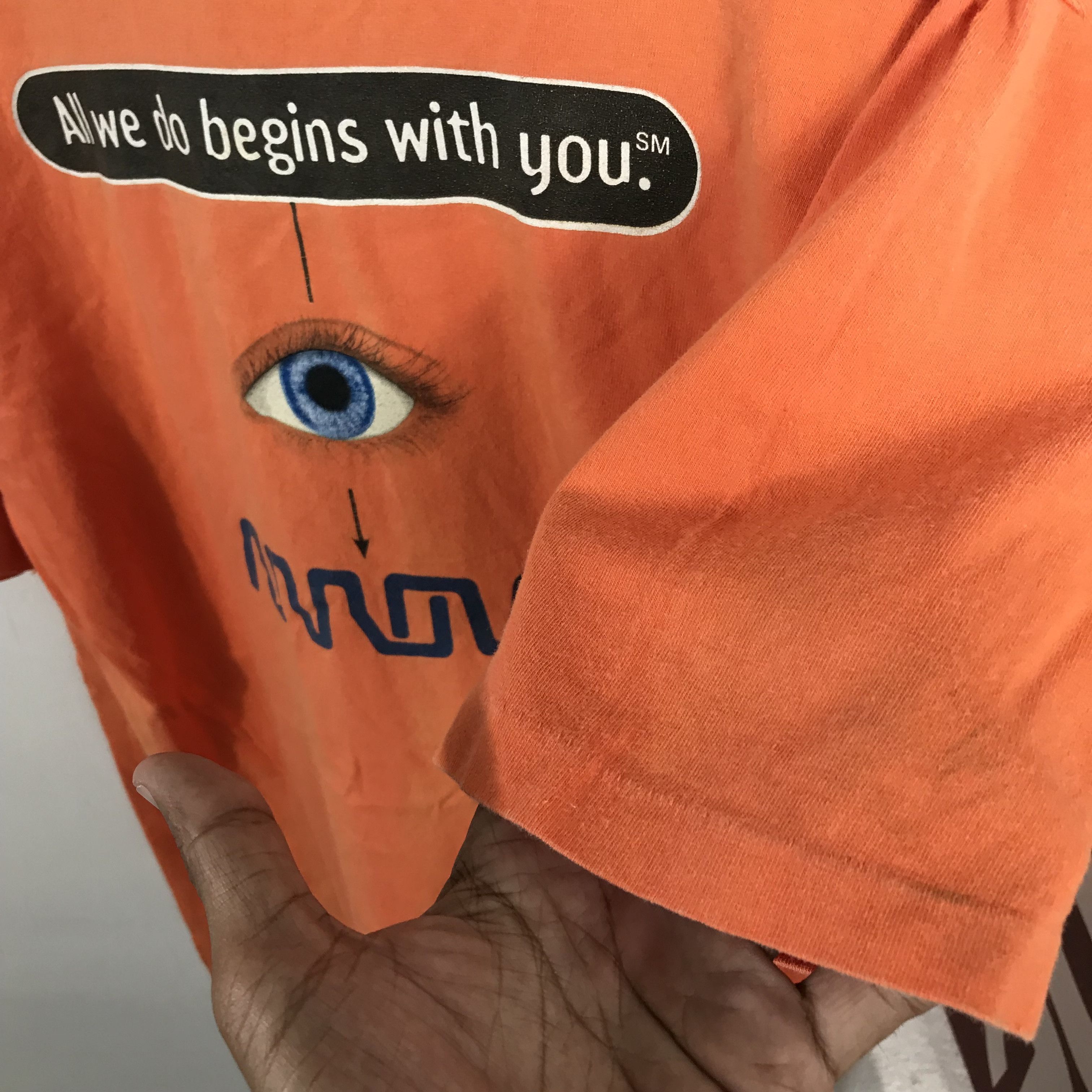 MoMA 90S Rare all we do begin with you They Show eyes HUMOR Size US XL / EU 56 / 4 - 5 Thumbnail