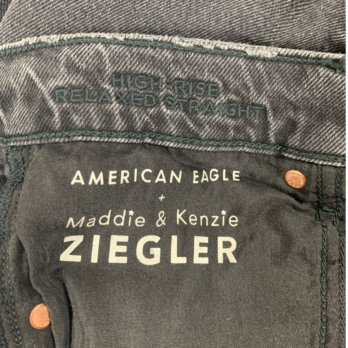 American Eagle Outfitters New American Eagle Womens 4 Relaxed Straight Denim Jeans Size 27" / US 4 / IT 40 - 6 Thumbnail