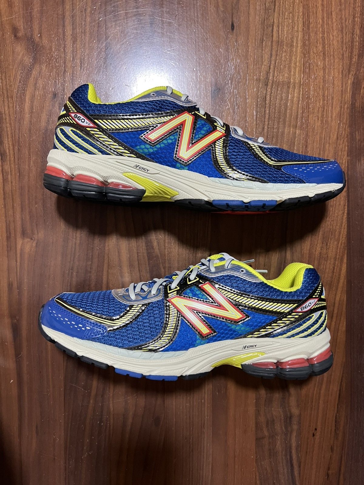 Aime Leon Dore × New Balance Aime Leon Dore New Balance 860v2 (ml860da2) Blue/Yellow 11 Size US 11 / EU 44 - 2 Thumbnail